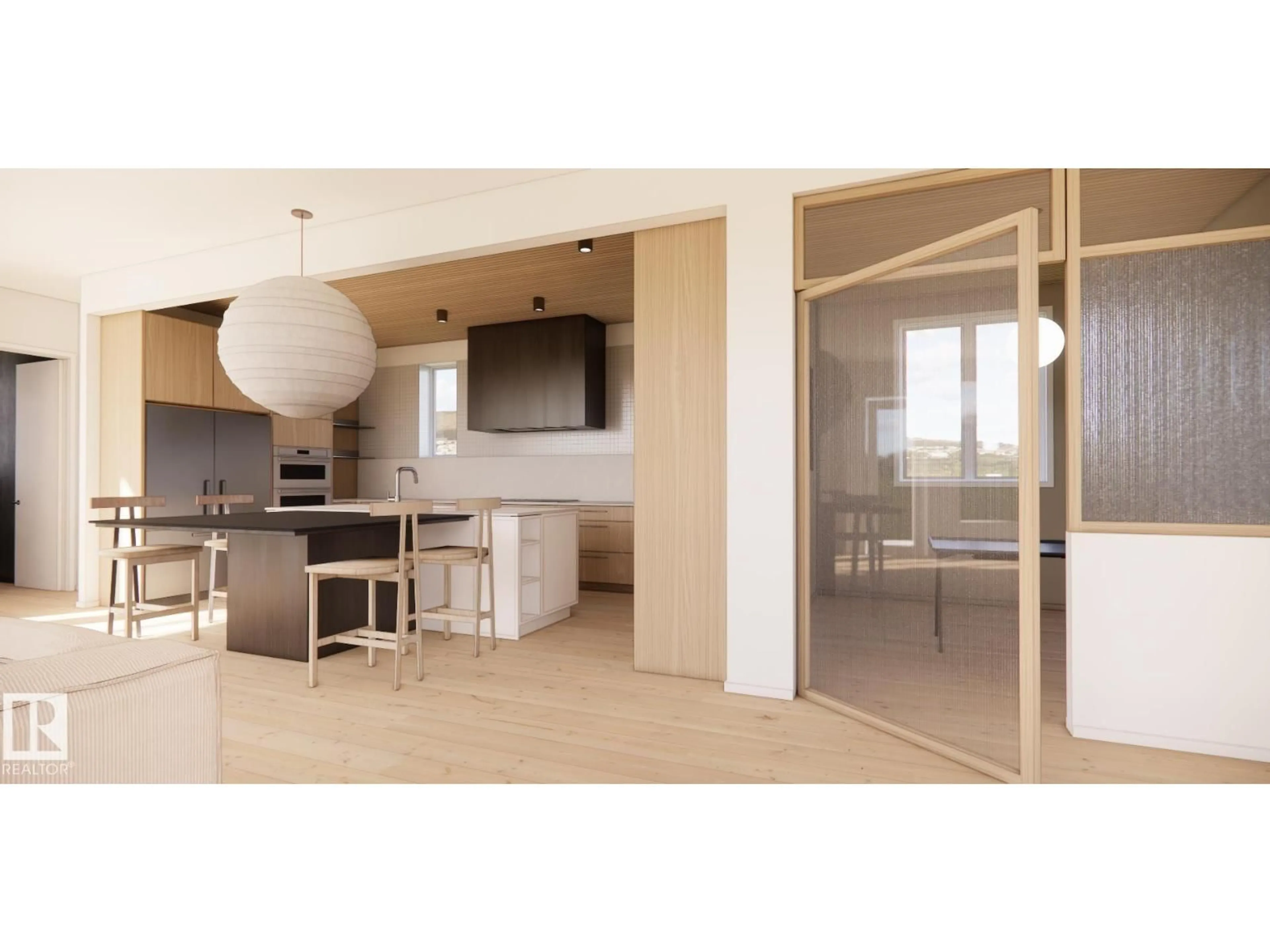 Open concept kitchen, ceramic/tile floor for 8603 95 ST, Edmonton Alberta T6C3W4