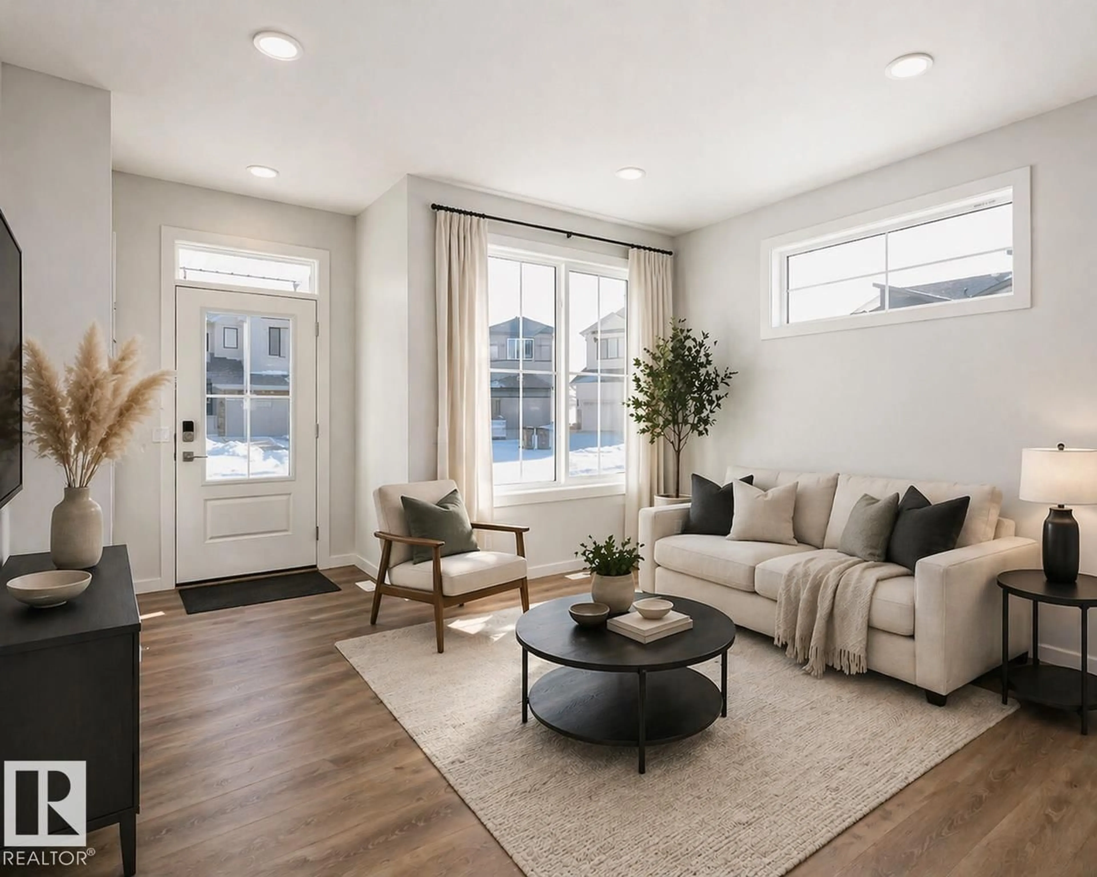 Living room with furniture, unknown for 416 26 ST, Edmonton Alberta T6X3J1