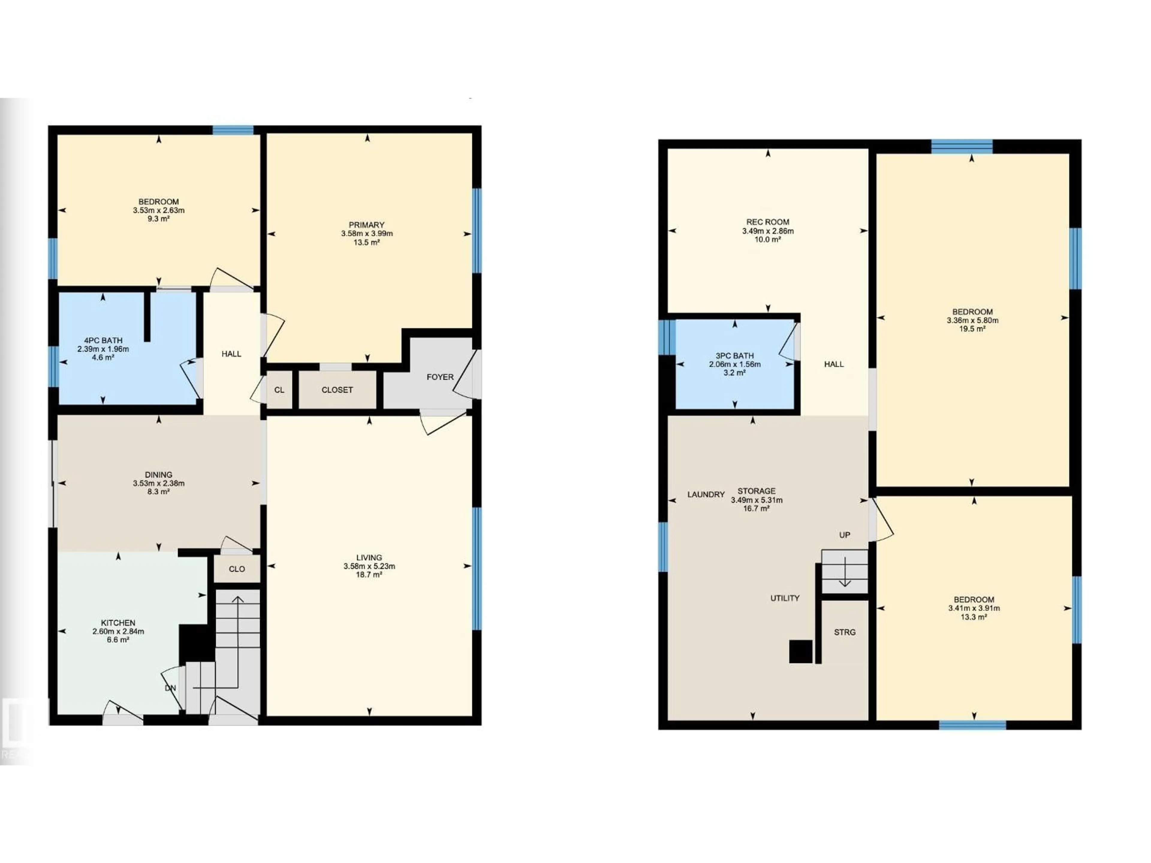 Floor plan for NW - 10719 132 ST, Edmonton Alberta T5M1C8