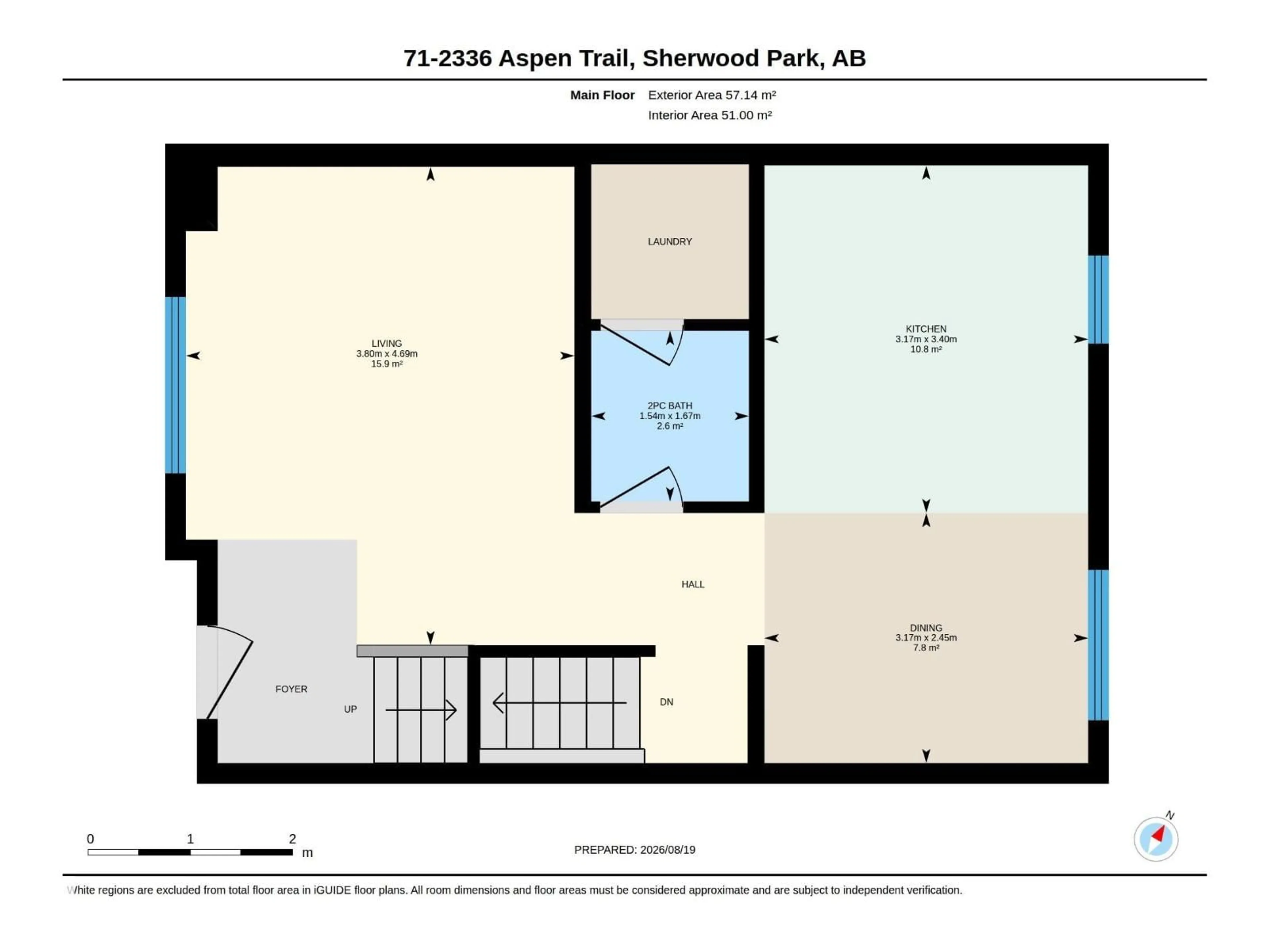 Floor plan for 2336 - 71 ASPEN TRAIL, Sherwood Park Alberta T8H0J1