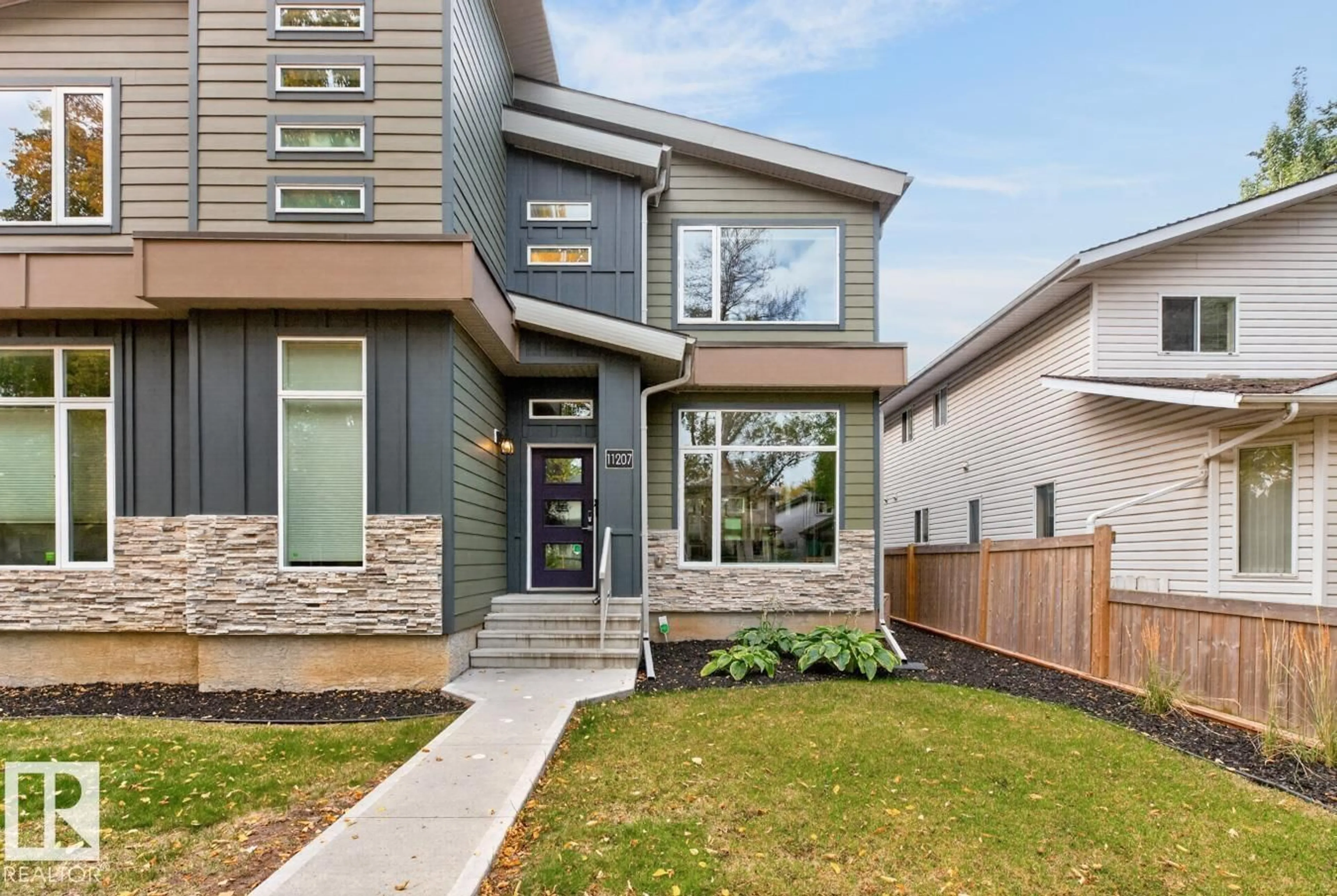 Home with brick exterior material, street for NW - 11207 78 AV, Edmonton Alberta T6G1J8