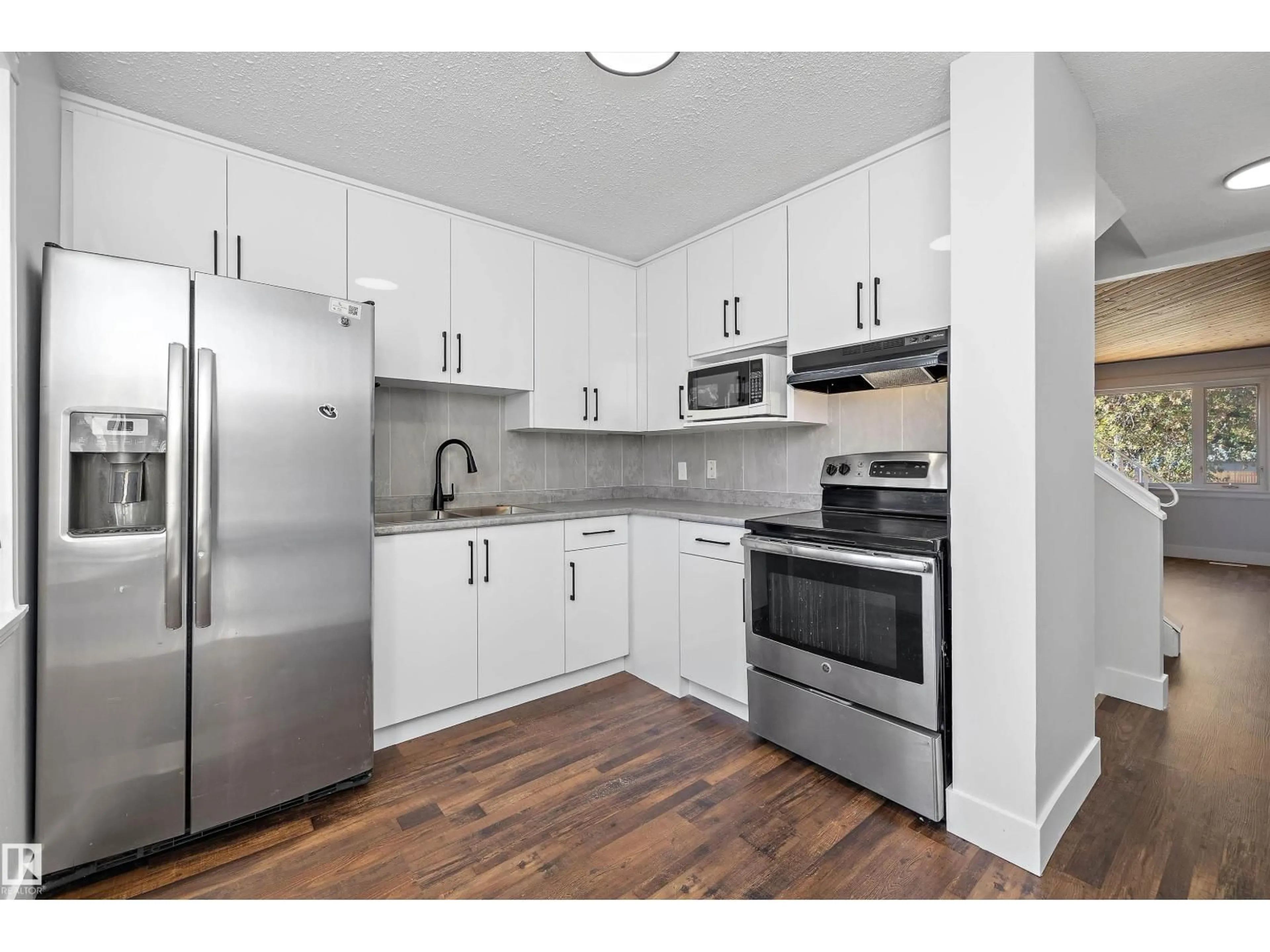 Standard kitchen, wood/laminate floor for TWO - 250 CALLINGWOOD NW, Edmonton Alberta T5T1A3