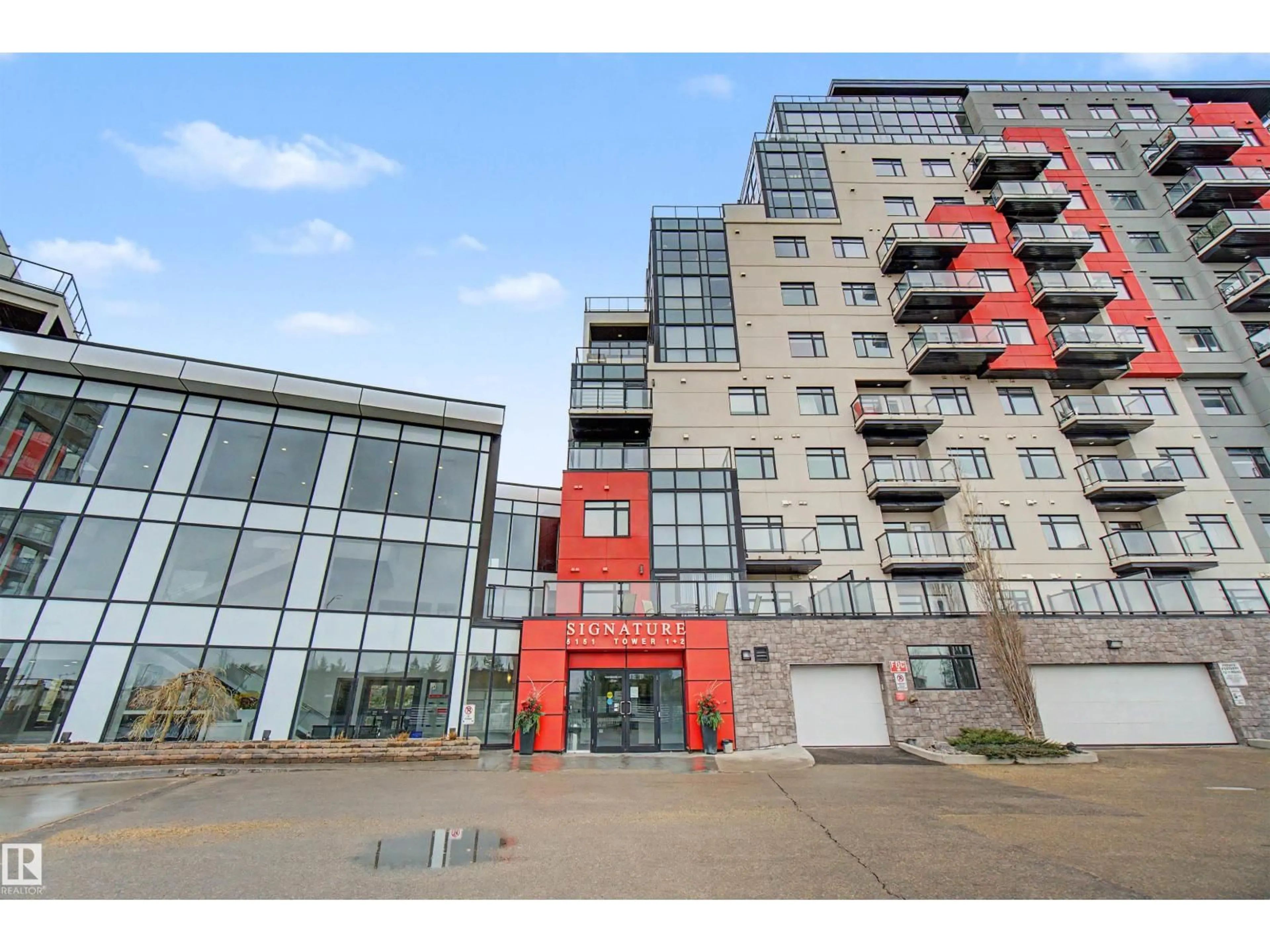A pic from outside/outdoor area/front of a property/back of a property/a pic from drone, building for 5151 - 1225 WINDERMERE BV, Edmonton Alberta T6W2K4