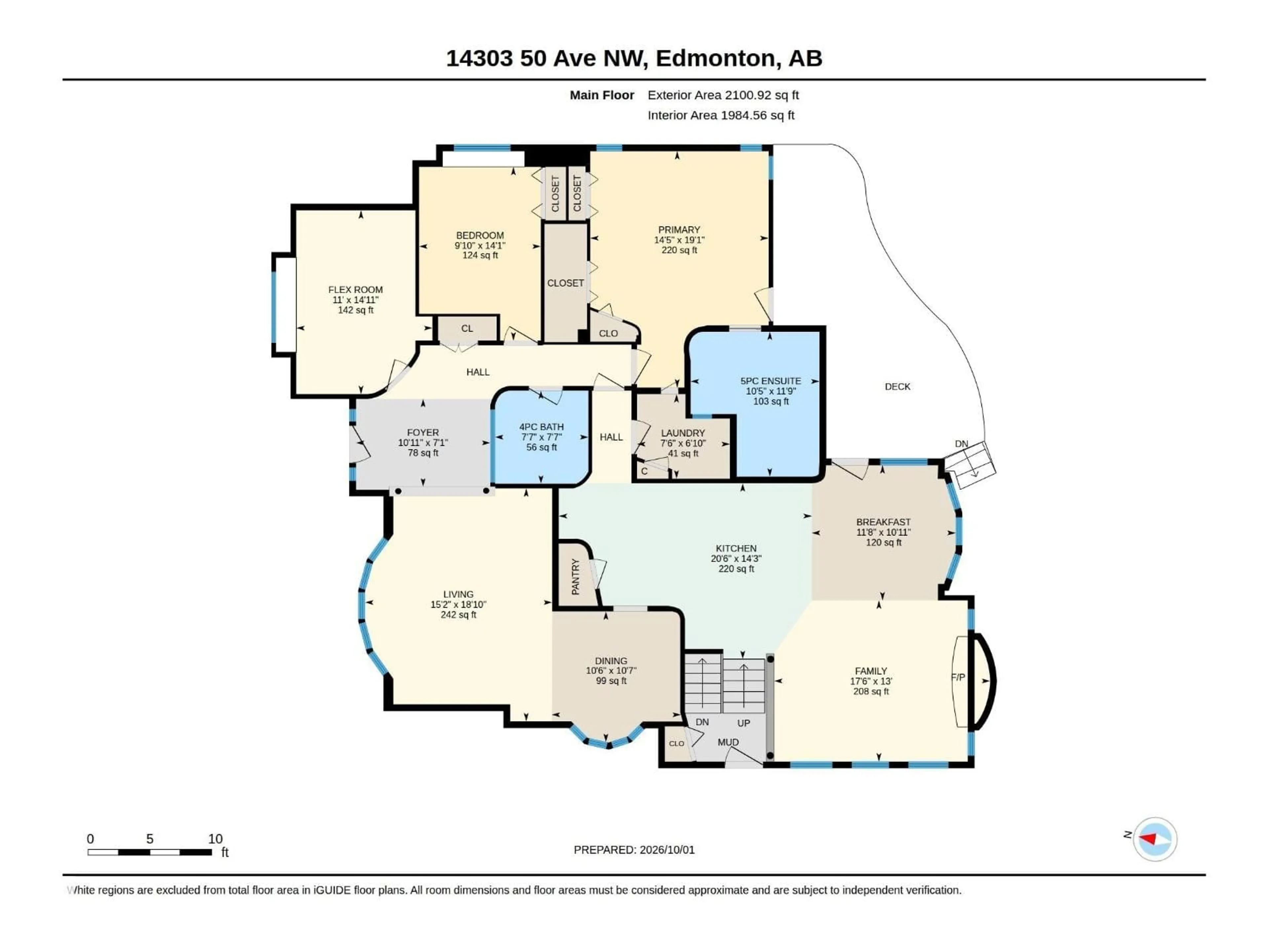 Floor plan for NW - 14303 50 AV, Edmonton Alberta T6H0K2