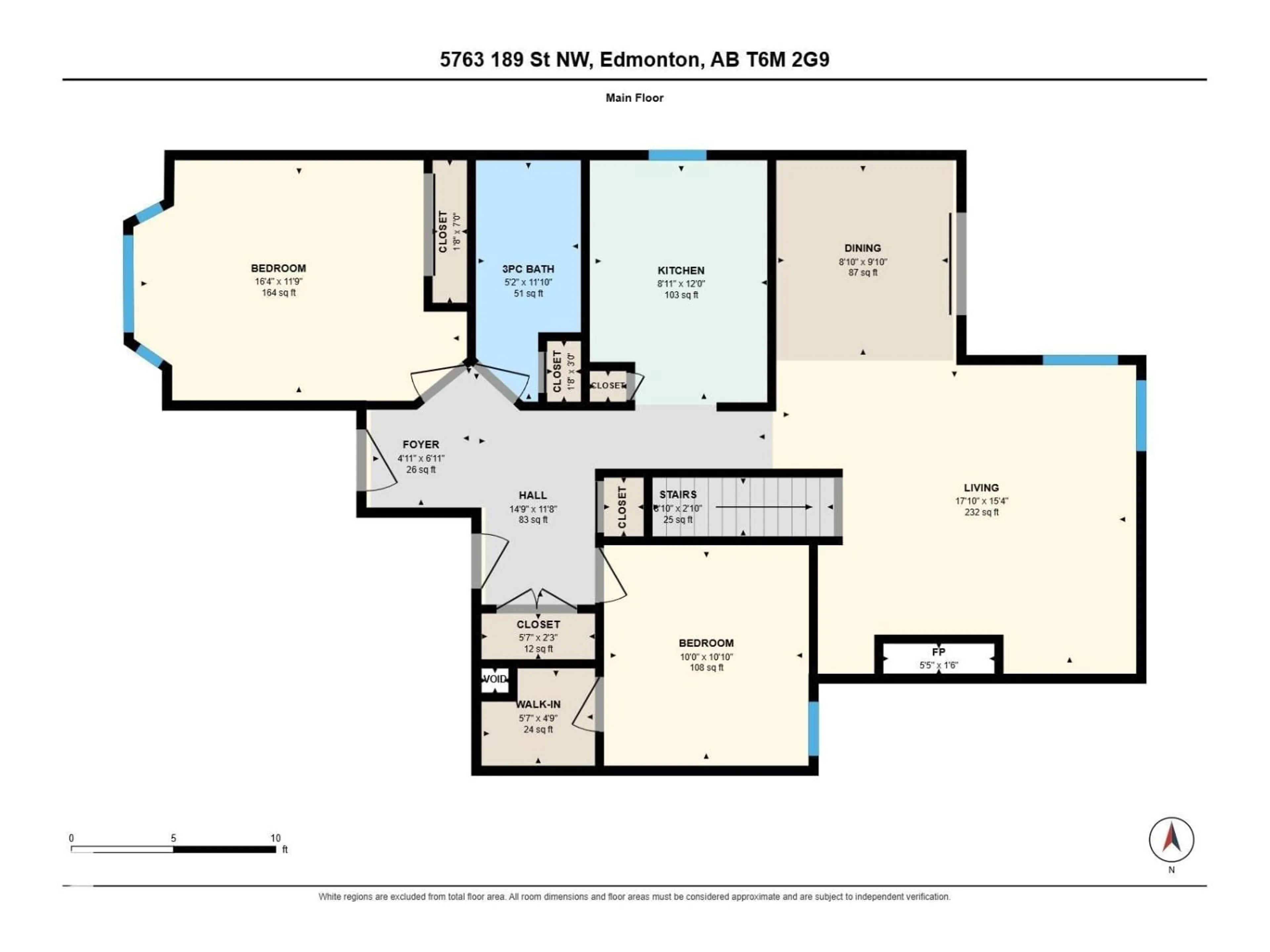 Floor plan for NW - 5763 189 ST, Edmonton Alberta T6M2G9