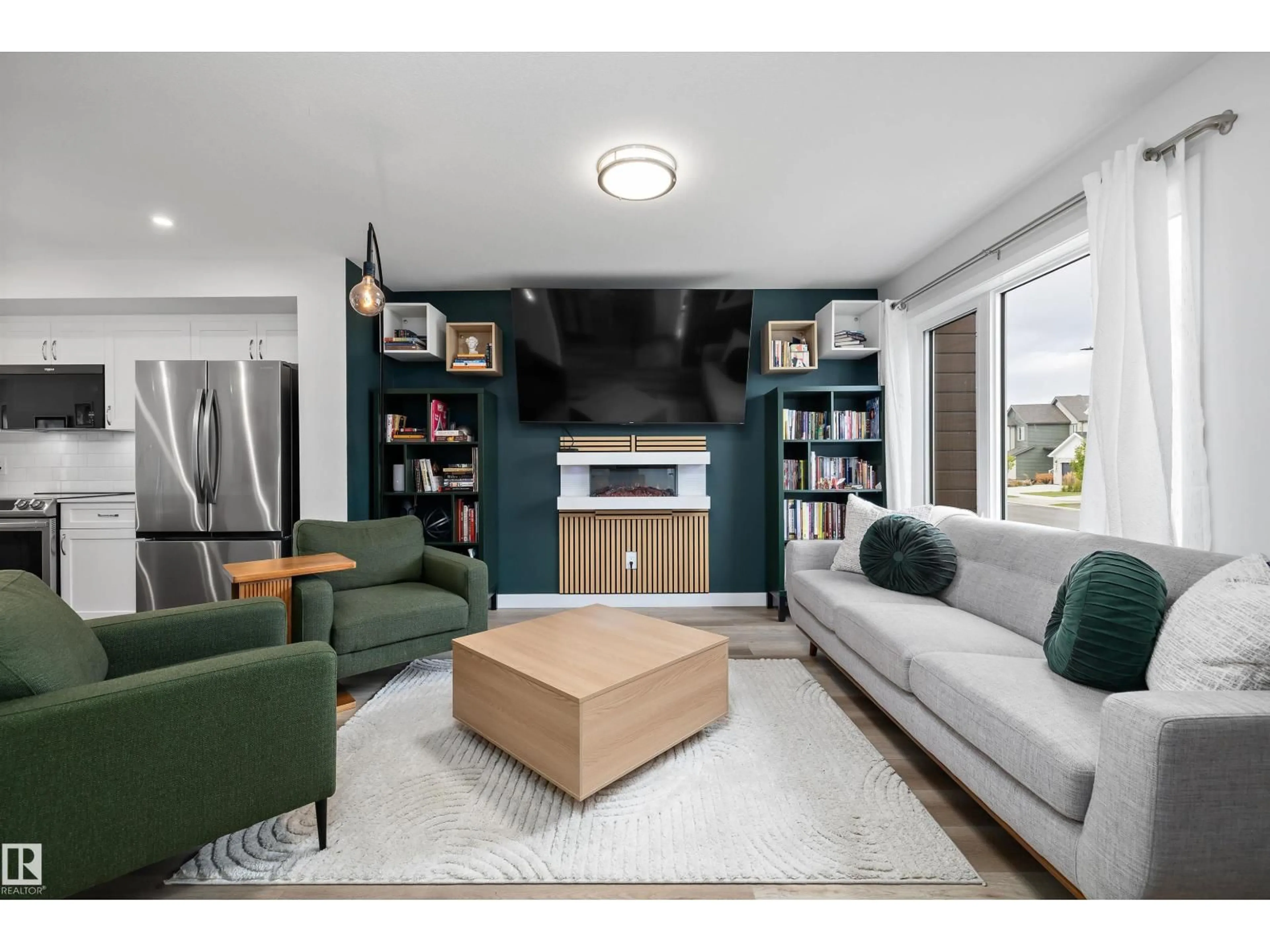 Living room with furniture, unknown for 290 JENSEN LAKES BV, St. Albert Alberta T8N7Z5