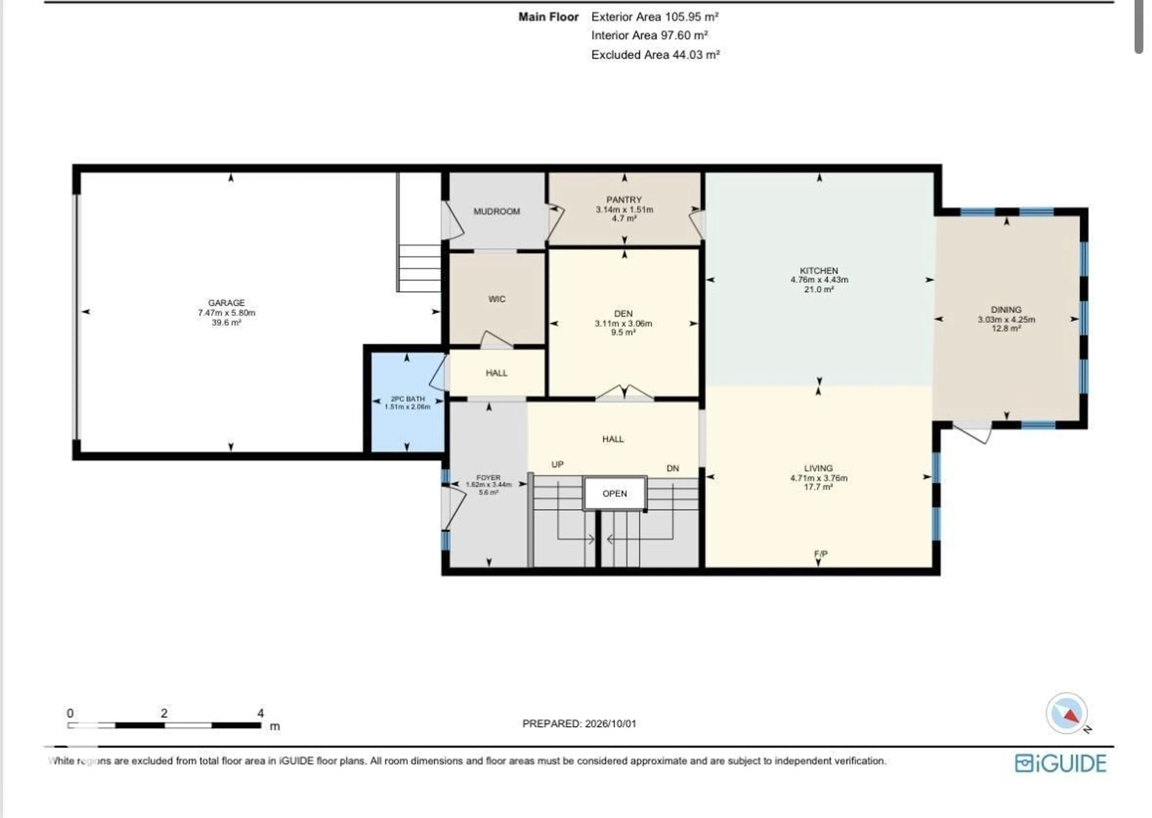 Floor plan for 78 AINSLEY WY, Sherwood Park Alberta T8H1A1