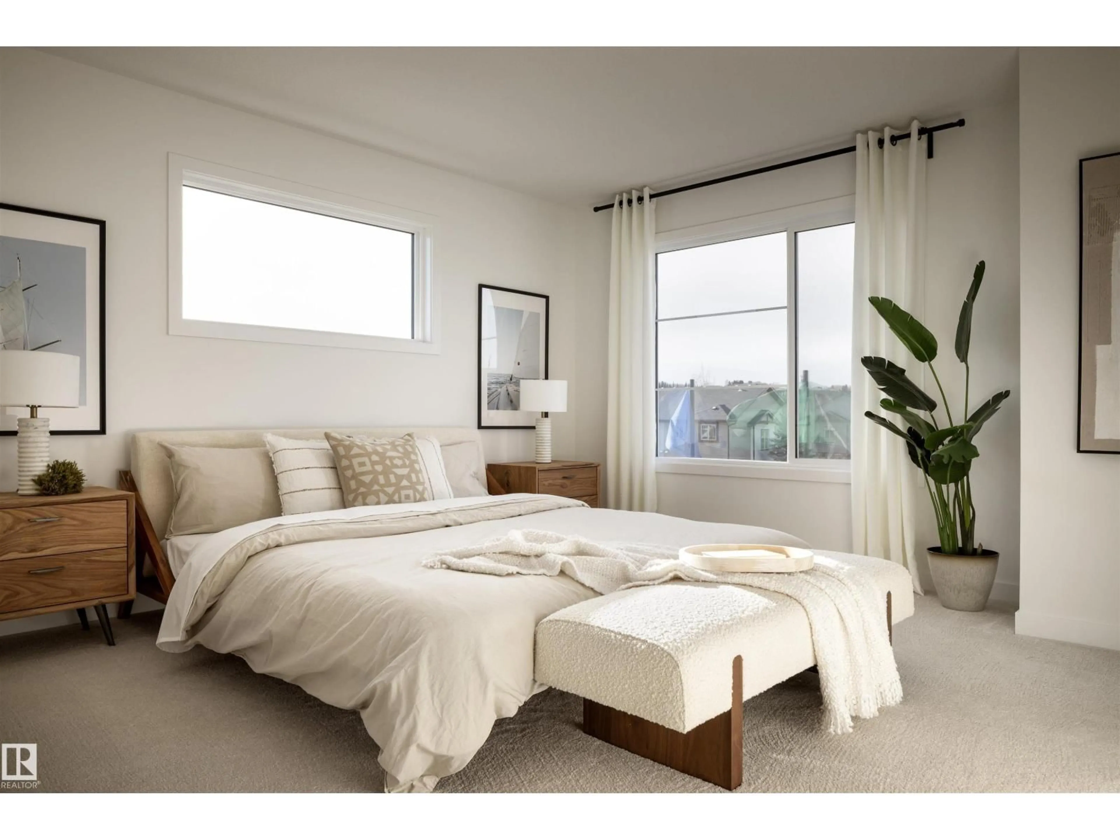 Bedroom with bed, unknown for 62 CESSY ST, St. Albert Alberta T8T2E2