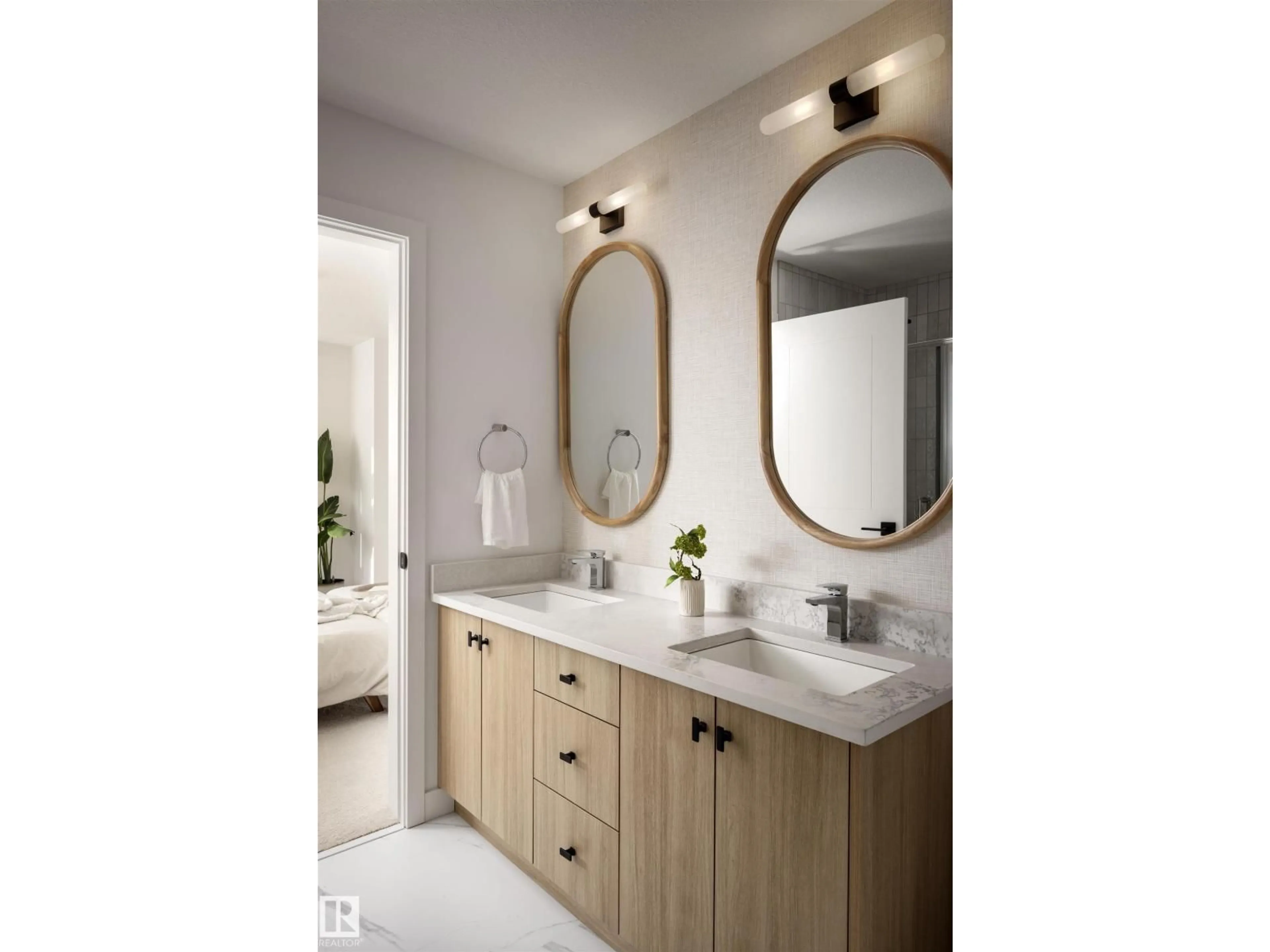 Contemporary bathroom, ceramic/tile floor for 62 CESSY ST, St. Albert Alberta T8T2E2