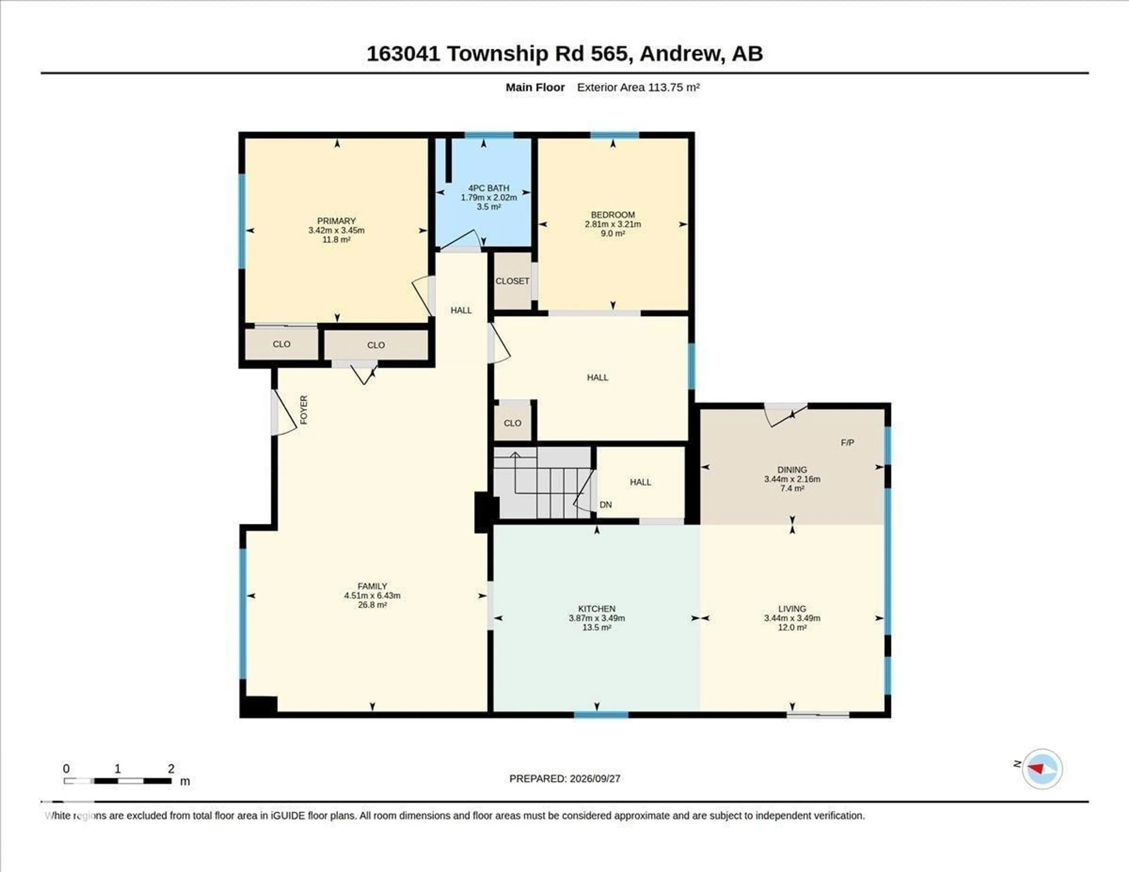 Floor plan for 565 - 163041 TOWN SHIP, Rural Lamont County Alberta T0B0C0