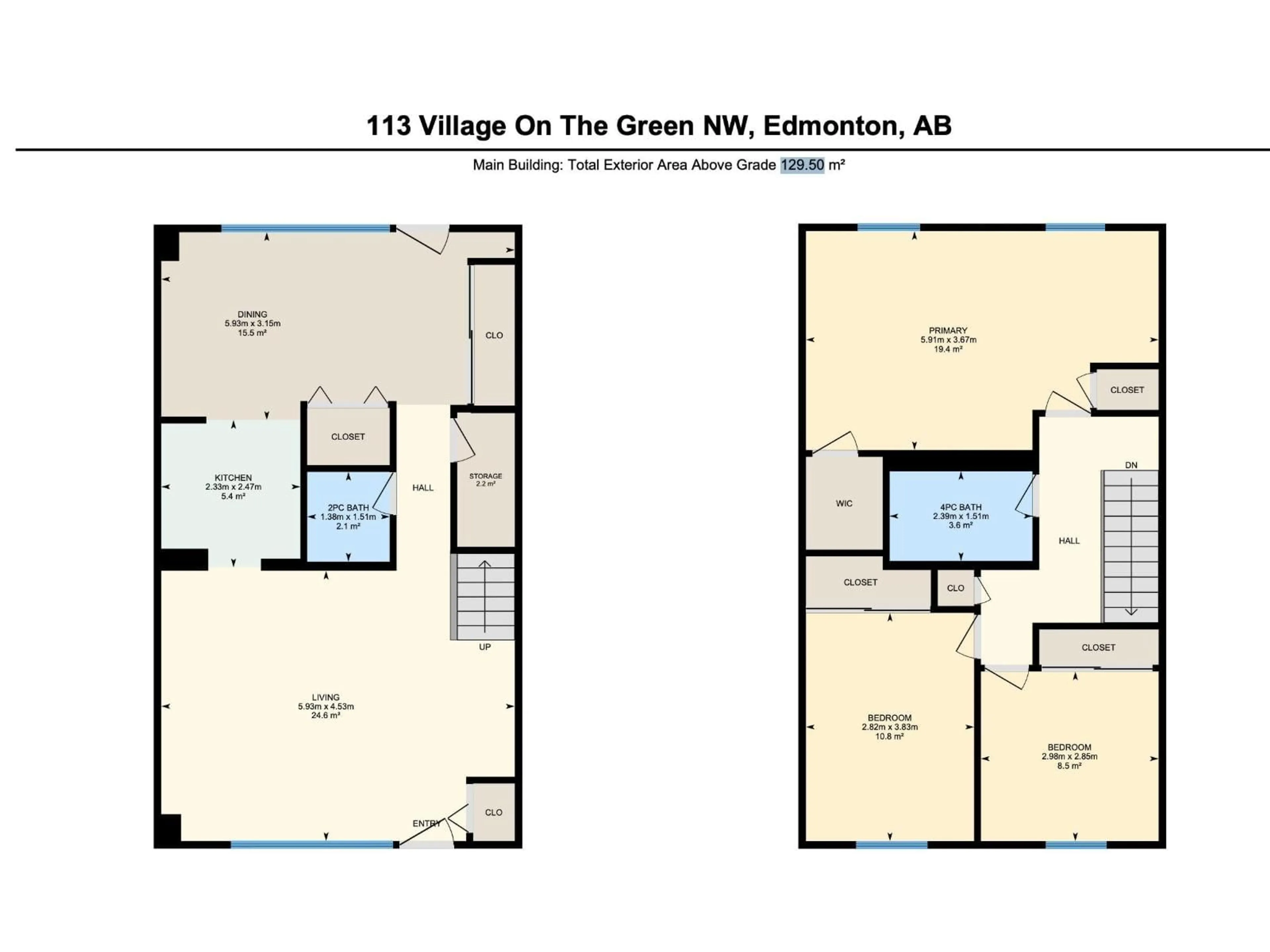 Floor plan for 113 VILLAGE ON THE GREEN GR, Edmonton Alberta T5A1H2