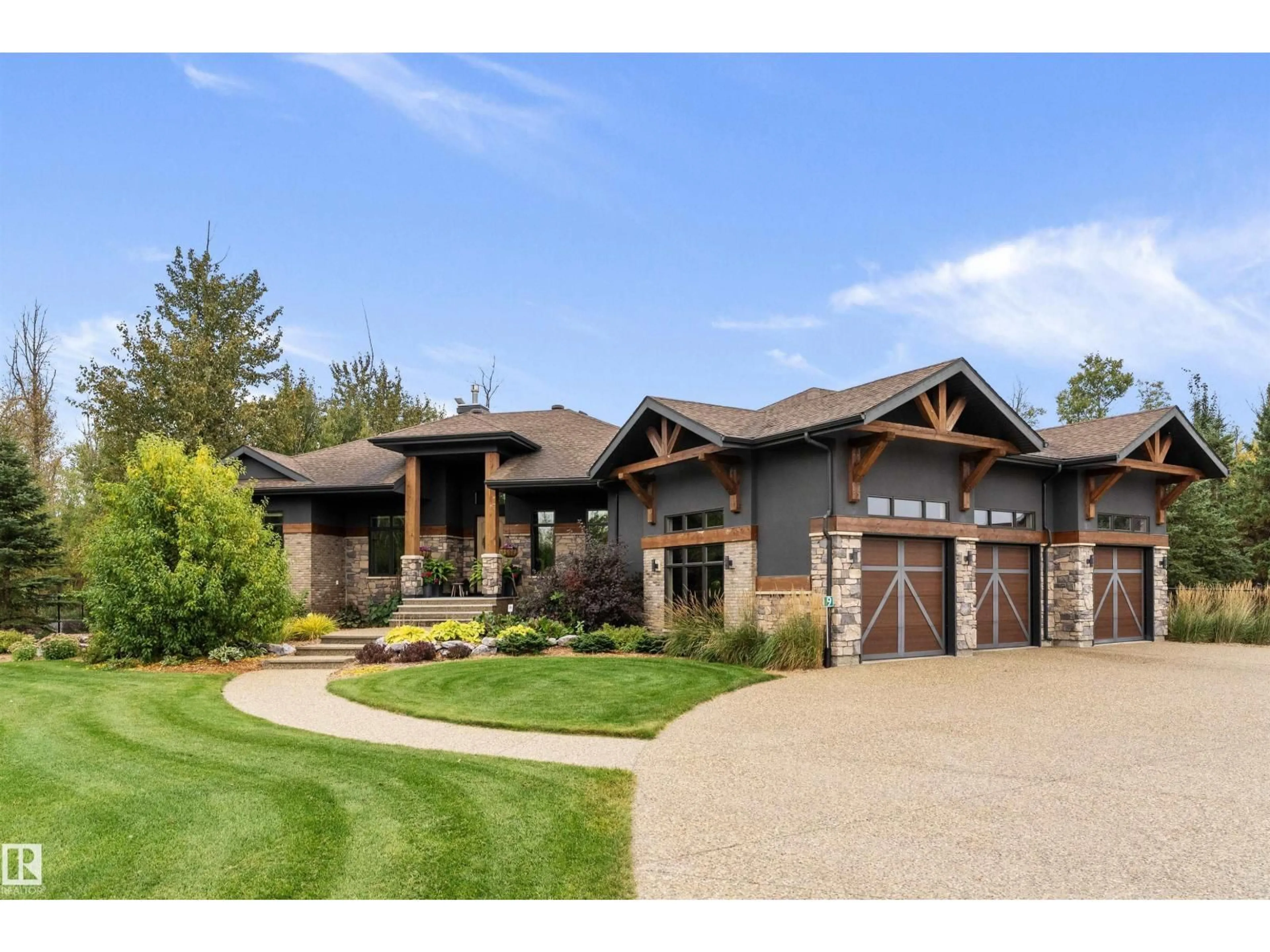 Home with brick exterior material, unknown for 19 26314 TWP RD 532A, Rural Parkland County Alberta T7M4M1