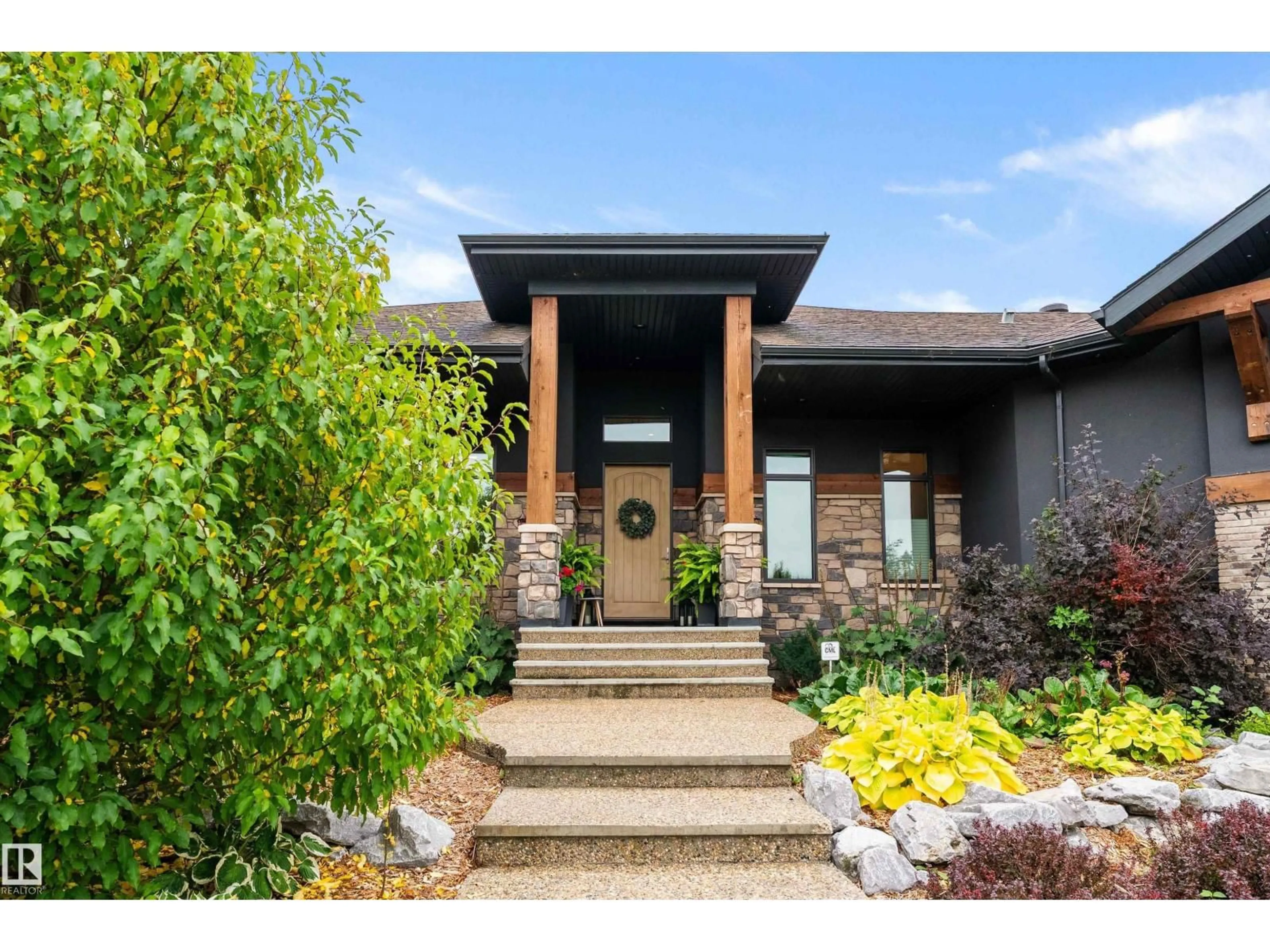 Home with brick exterior material, street for 19 26314 TWP RD 532A, Rural Parkland County Alberta T7M4M1