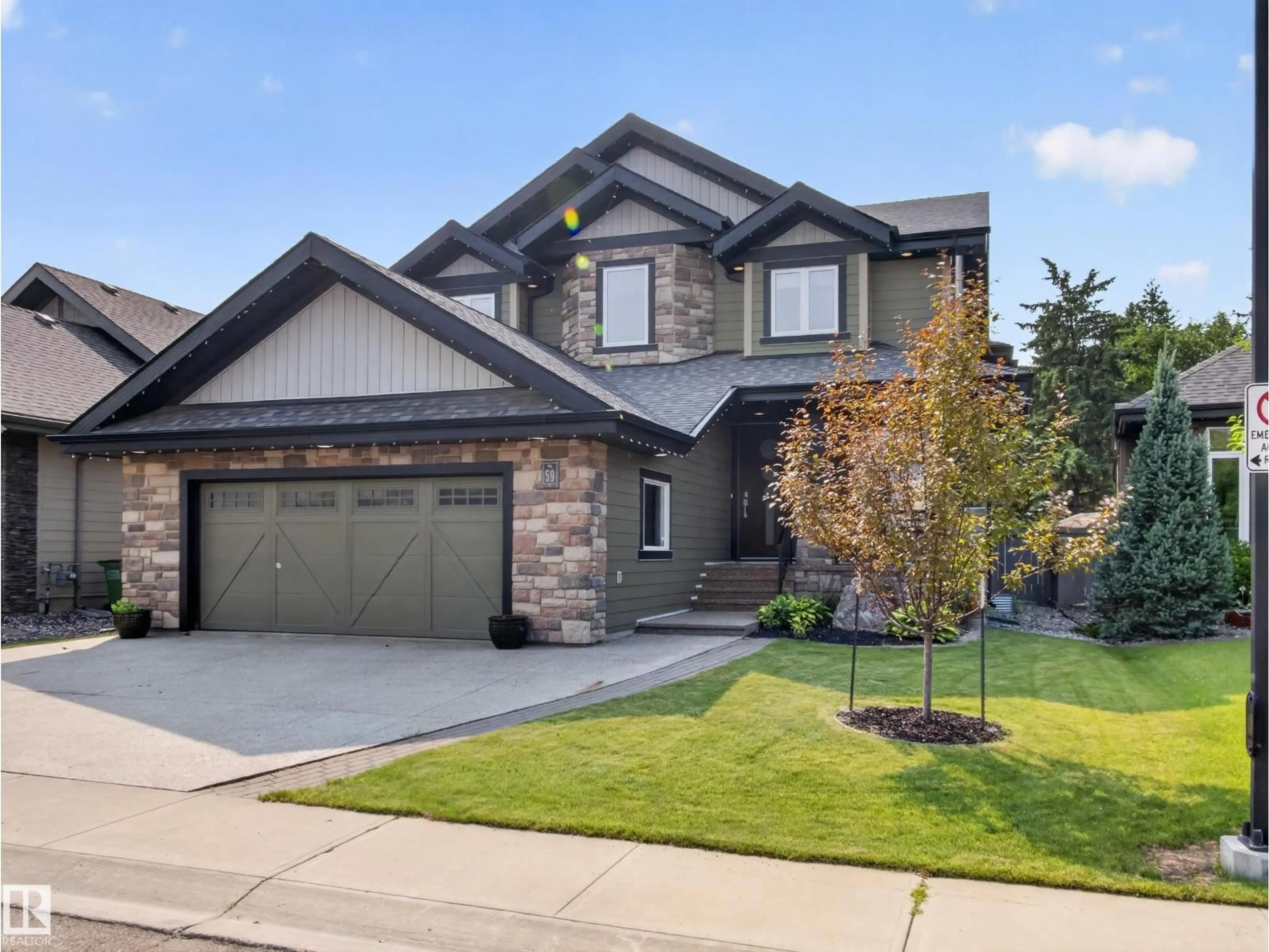 Home with brick exterior material, street for #59 - 10550 ELLERSLIE RD, Edmonton Alberta T6W0Y2