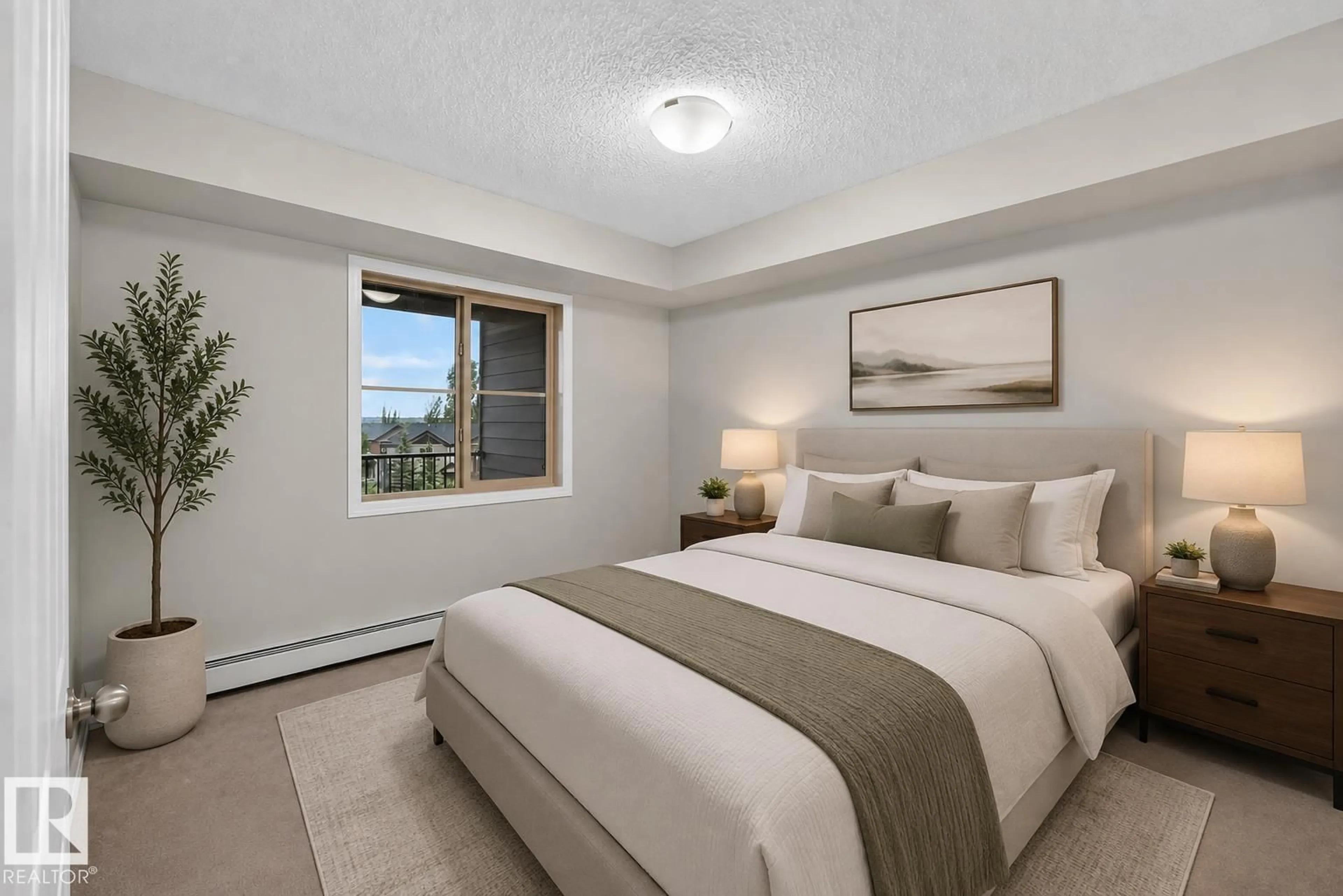 Bedroom with bed, unknown for #404 - 12025 22 AV, Edmonton Alberta T6W2Y1