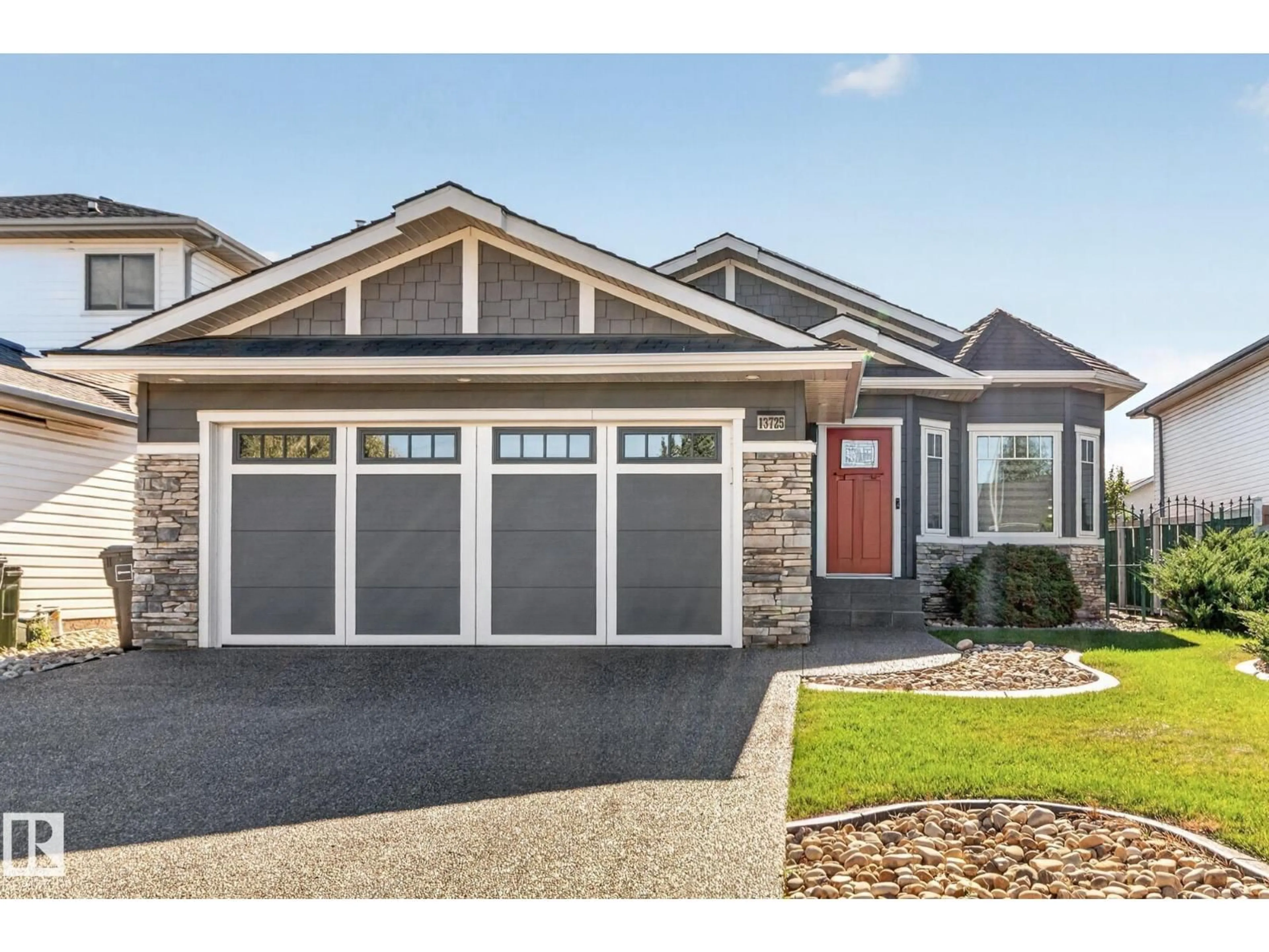 Home with vinyl exterior material, street for 131B - 13725 131B AVENUE AVENUE, Edmonton Alberta T5L5A1
