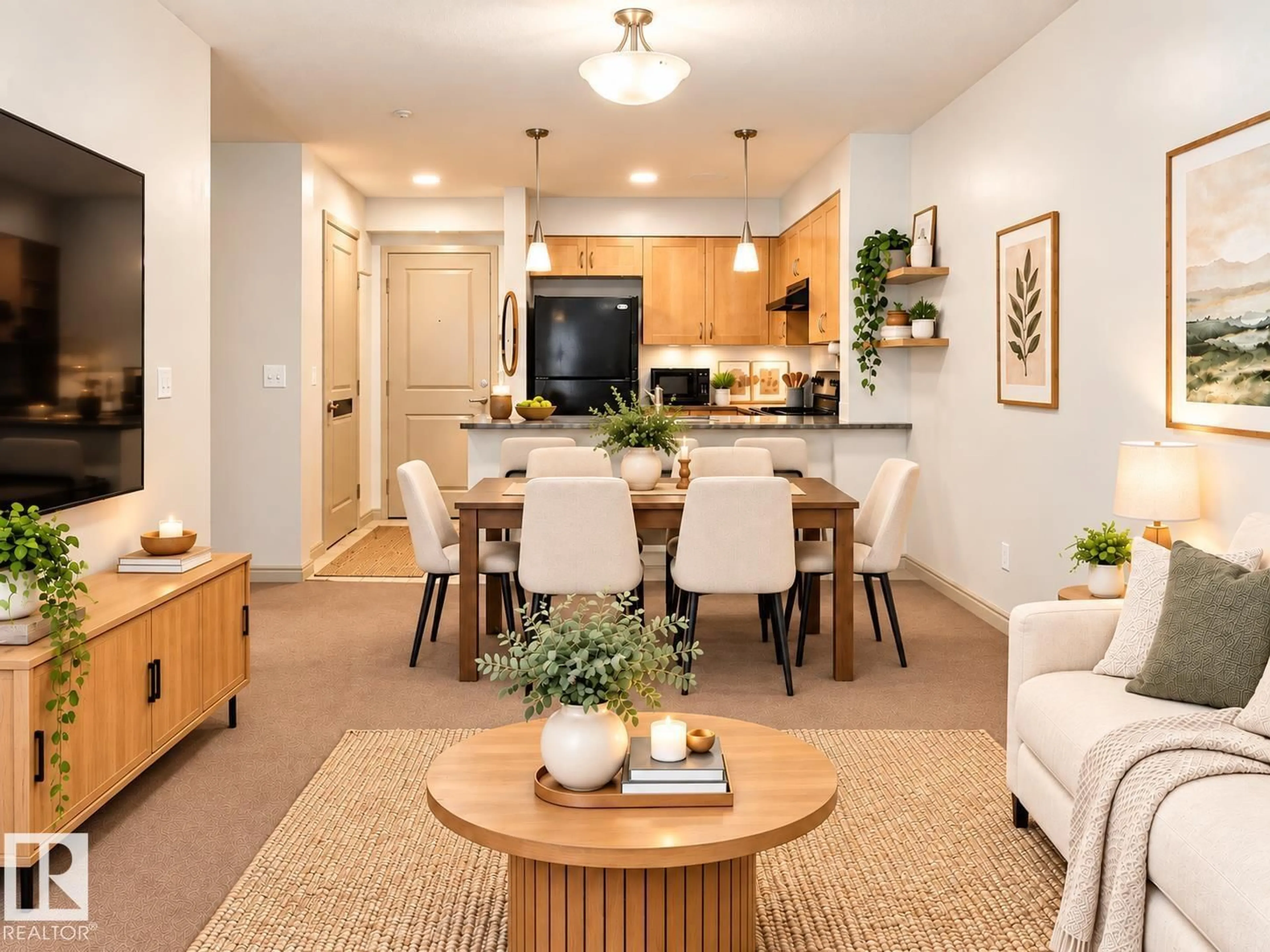 Living room with furniture, unknown for 114 - 11453 ELLERSLIE RD SW, Edmonton Alberta T6W1T3