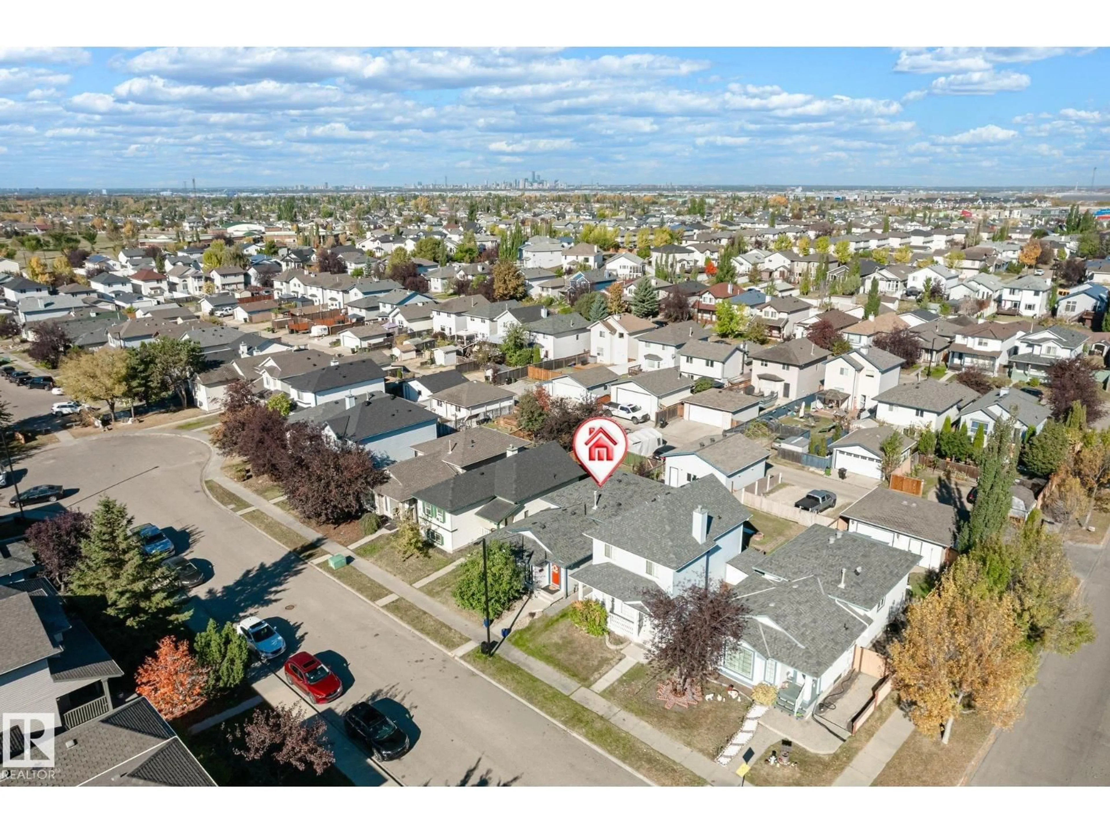 A pic from outside/outdoor area/front of a property/back of a property/a pic from drone, street for 1908 36 AV, Edmonton Alberta T6T1S9