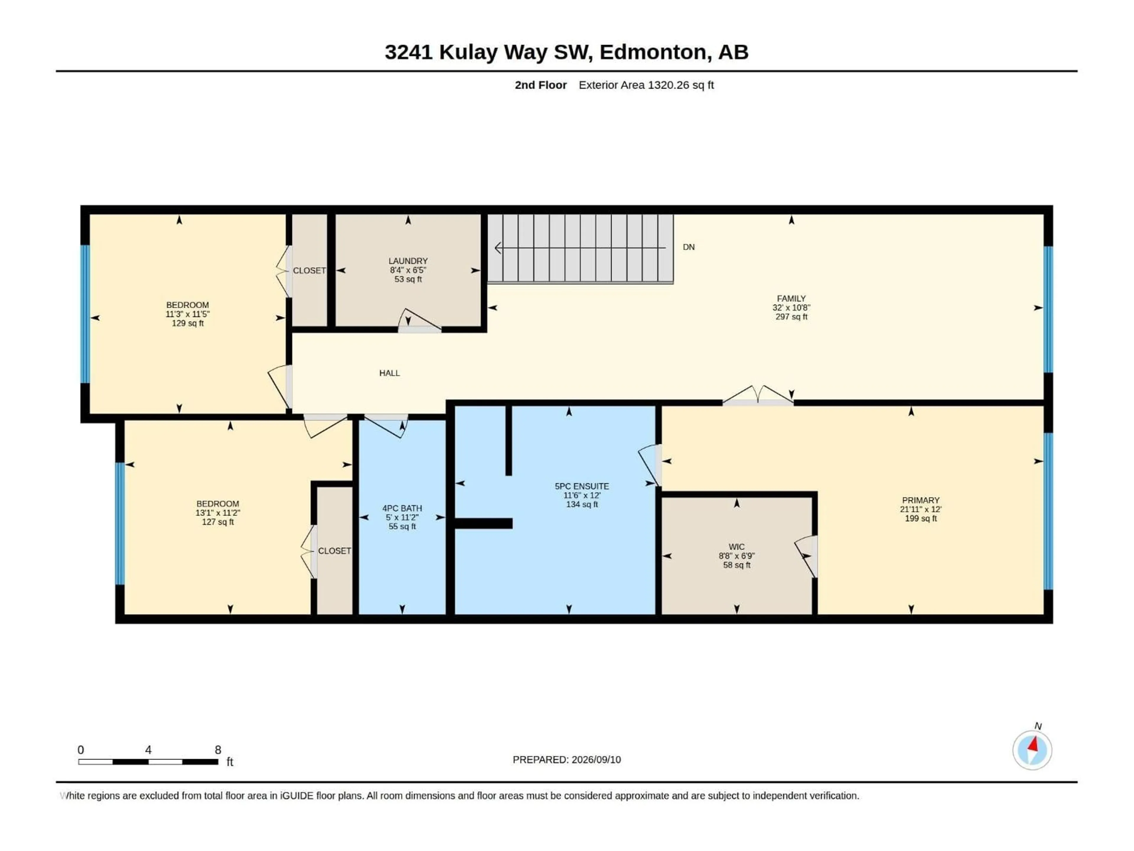 Floor plan for SW - 3241 KULAY WY, Edmonton Alberta T6W5B5