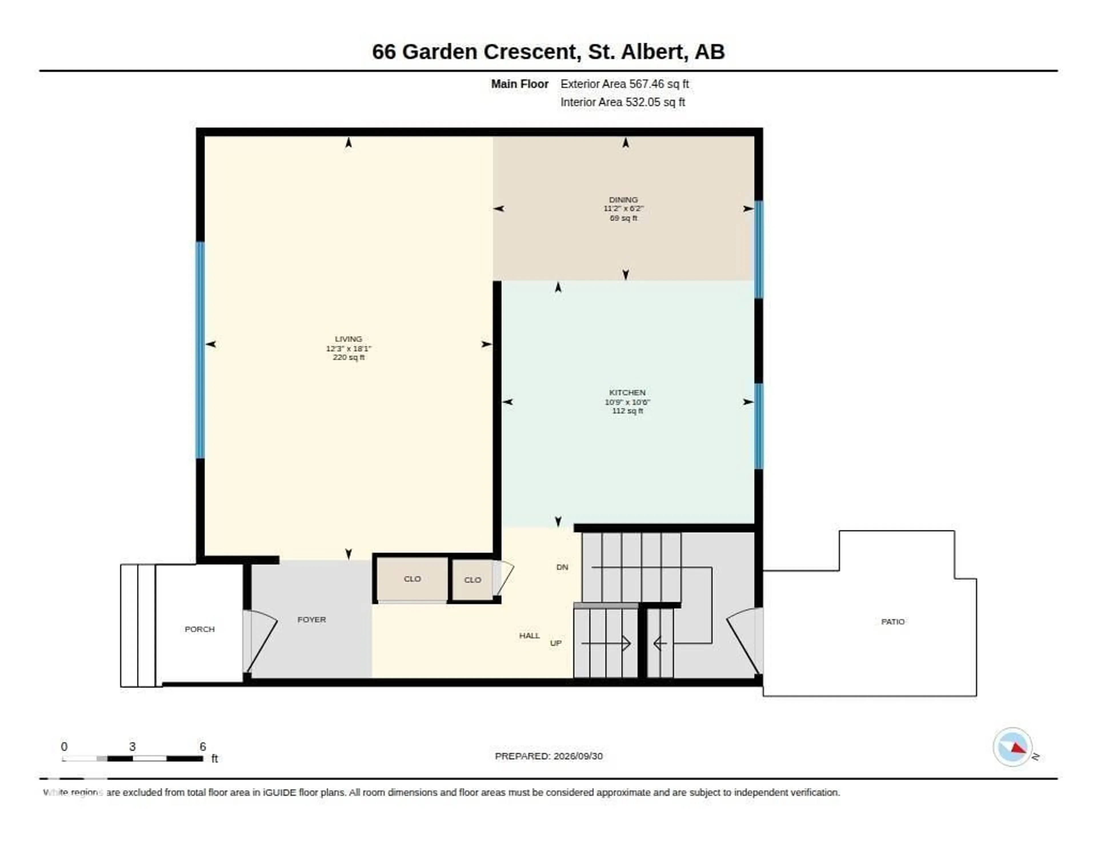 Floor plan for 66 GARDEN CR, St. Albert Alberta T8N0W9