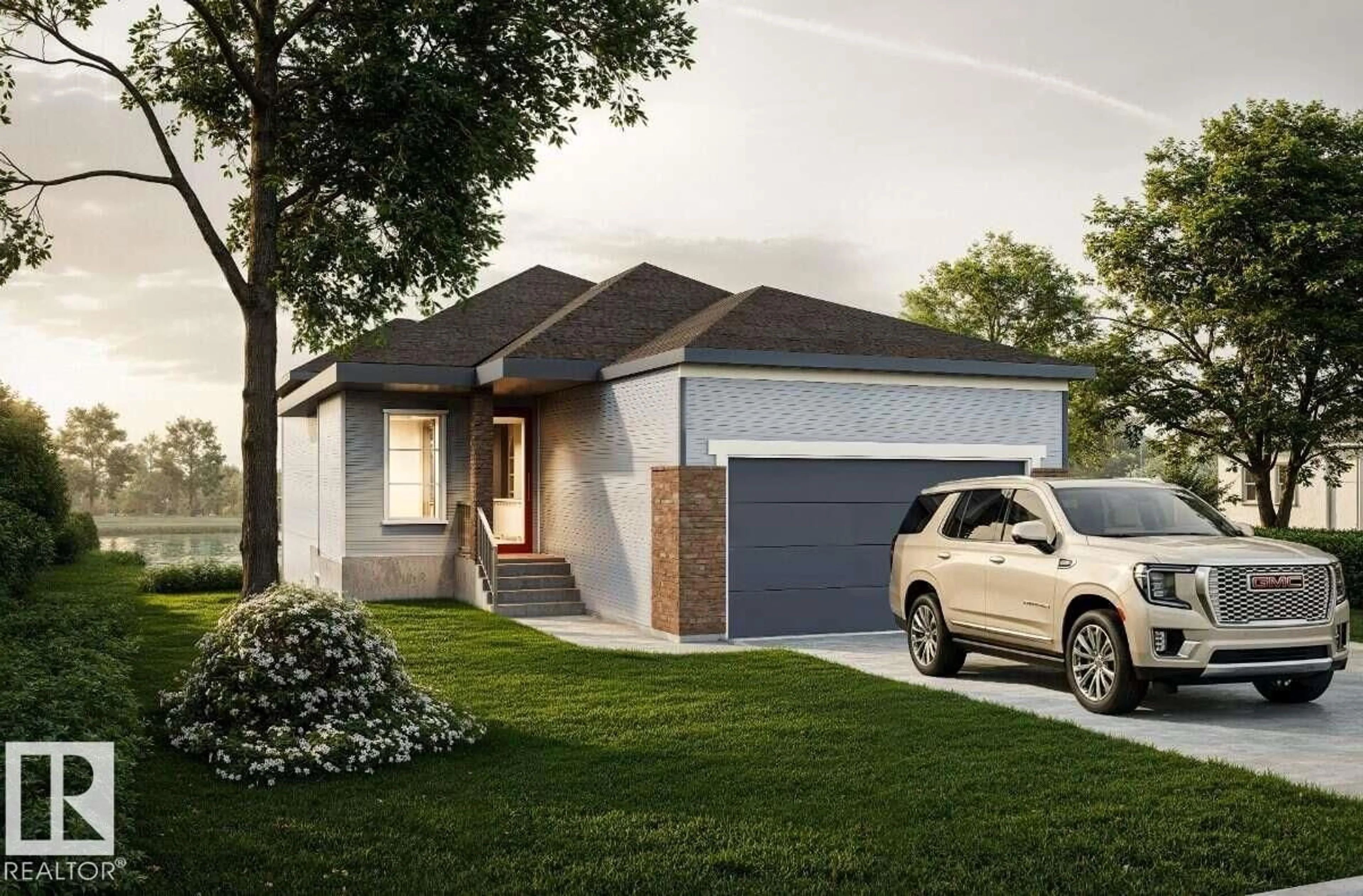 Home with brick exterior material, street for 10252 92A, Morinville Alberta T8R2R4