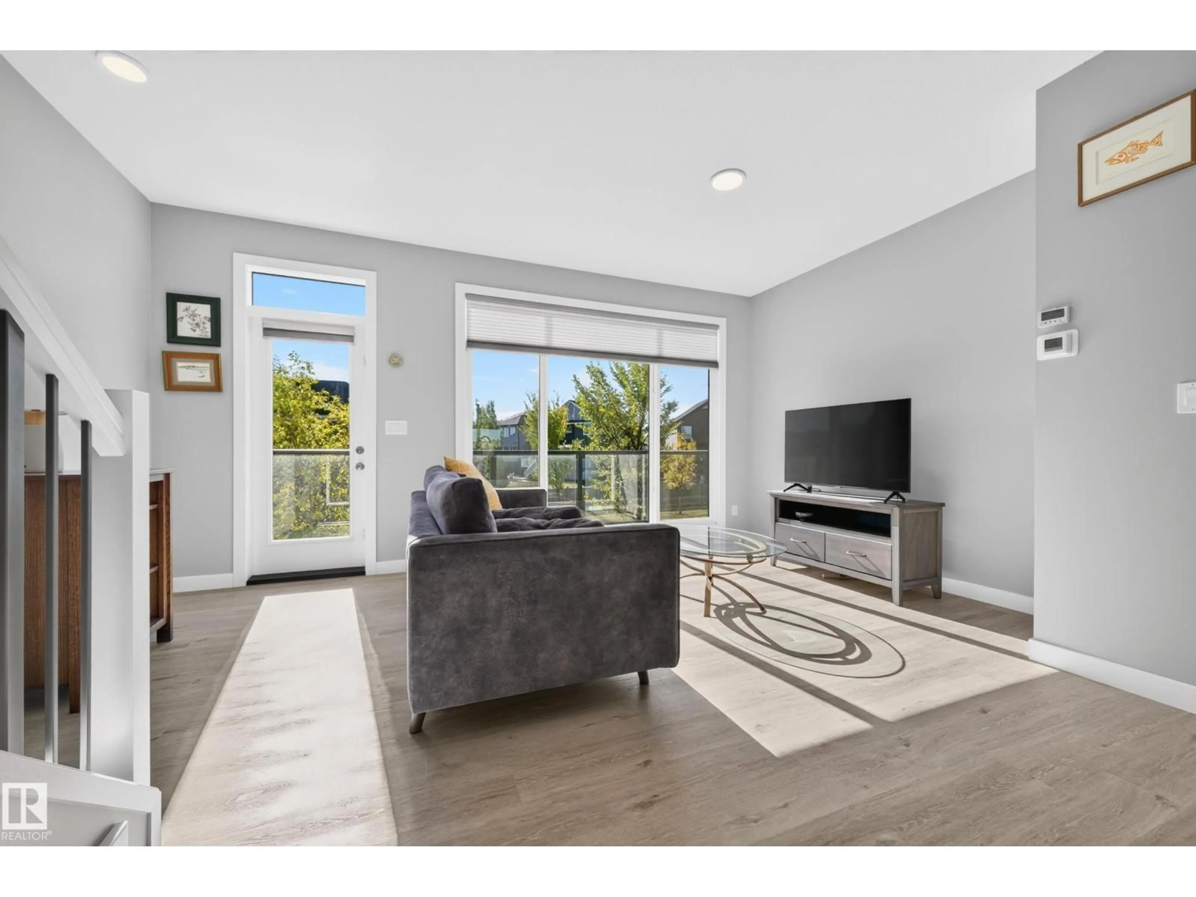 Living room with furniture, unknown for #8 - 50 EBONY BV, Sherwood Park Alberta T8H2X4