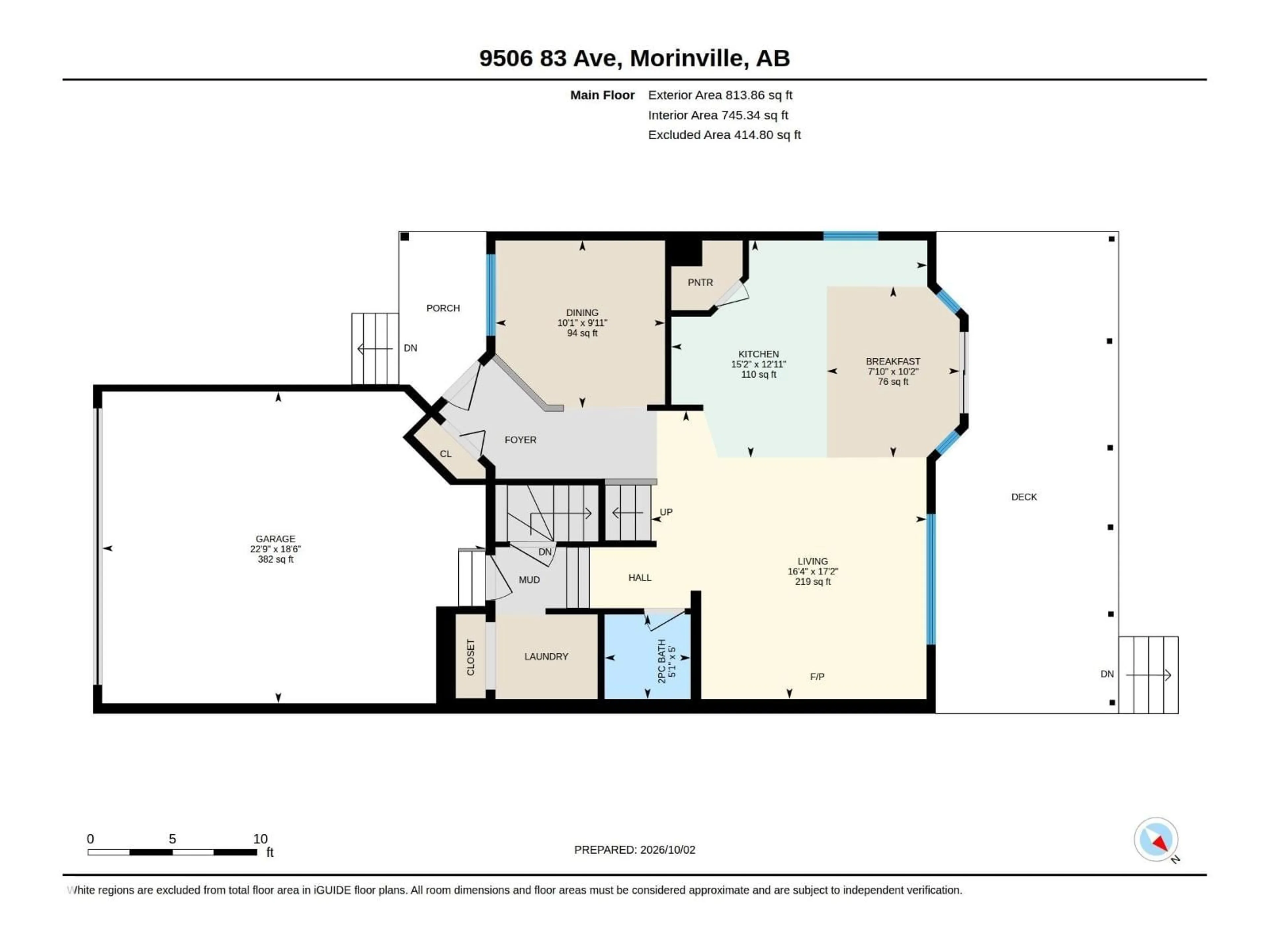Floor plan for 9506 83 AV, Morinville Alberta T8R0A8
