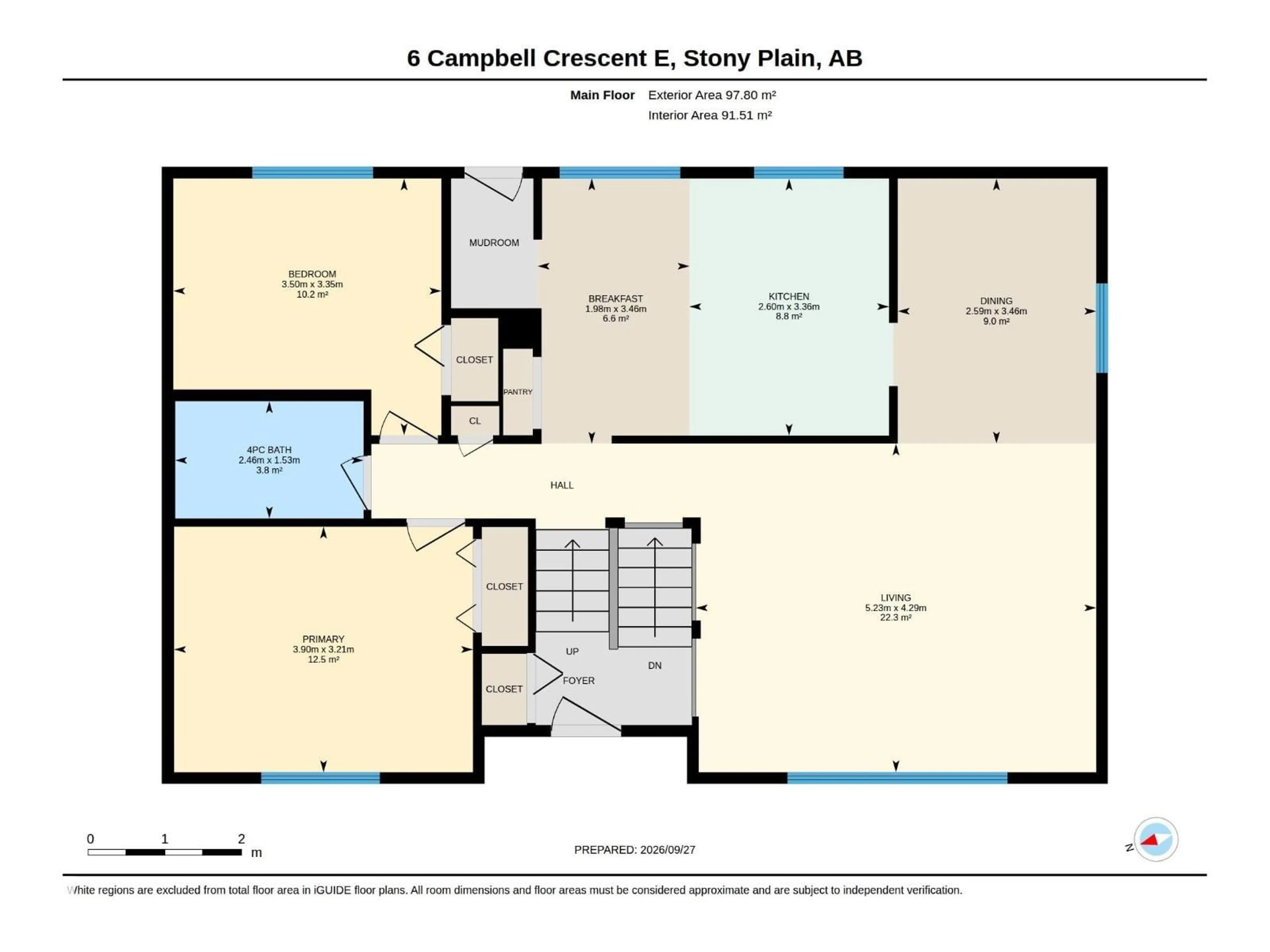 Floor plan for 6 CAMPBELL CRES, Stony Plain Alberta T7Z1H8