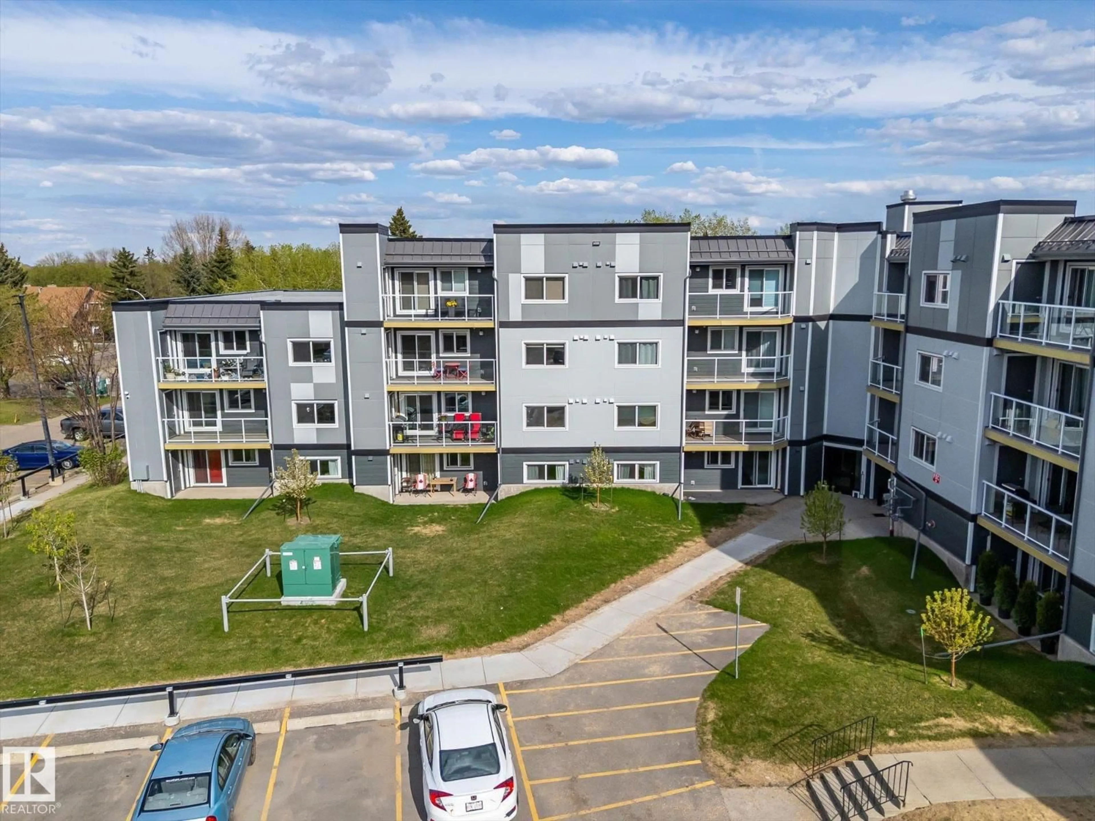 A pic from outside/outdoor area/front of a property/back of a property/a pic from drone, unknown for #302 - 9504 182 ST NW, Edmonton Alberta T5T3A7