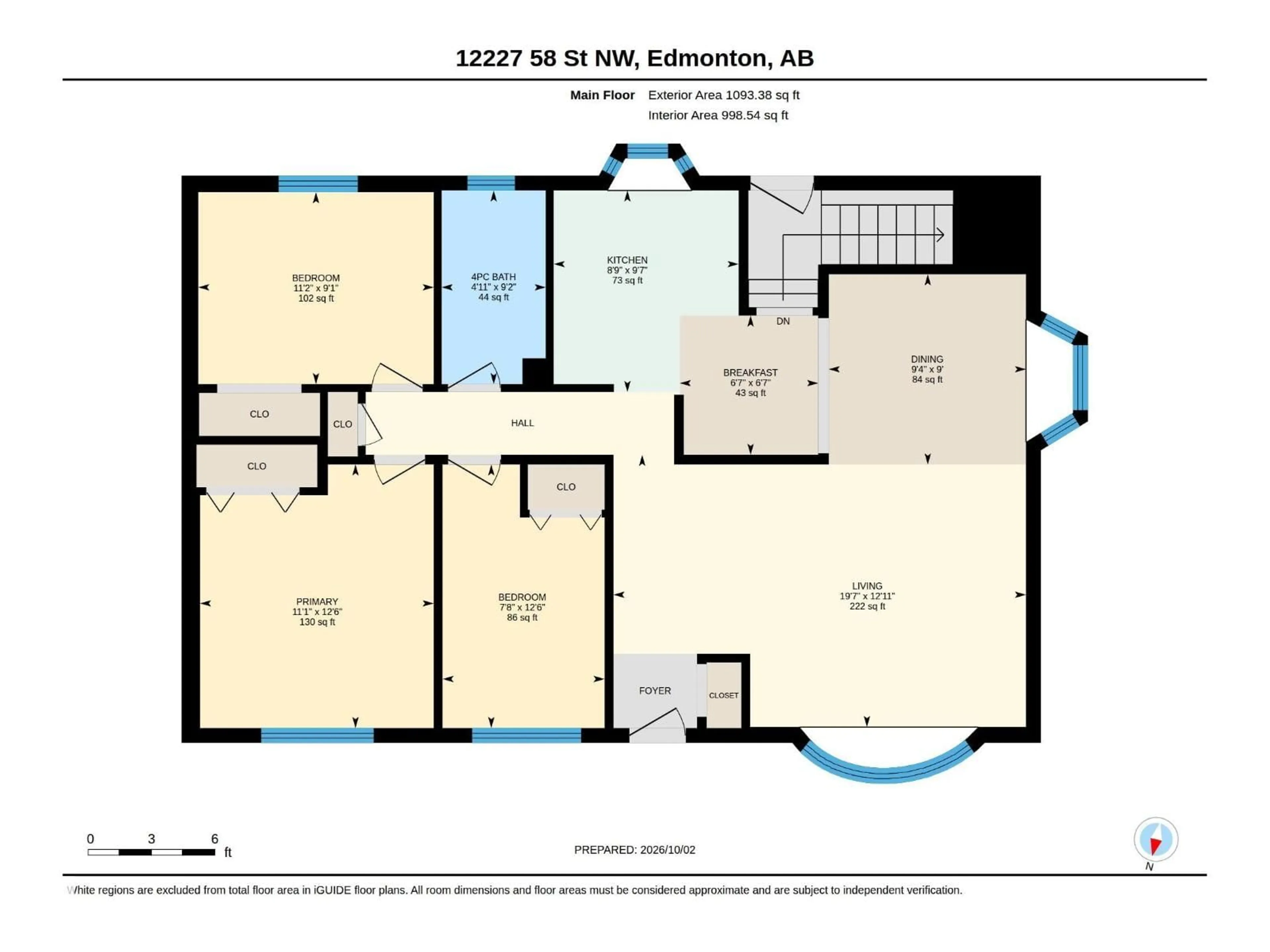 Floor plan for NW - 12227 58 ST, Edmonton Alberta T5W3X6