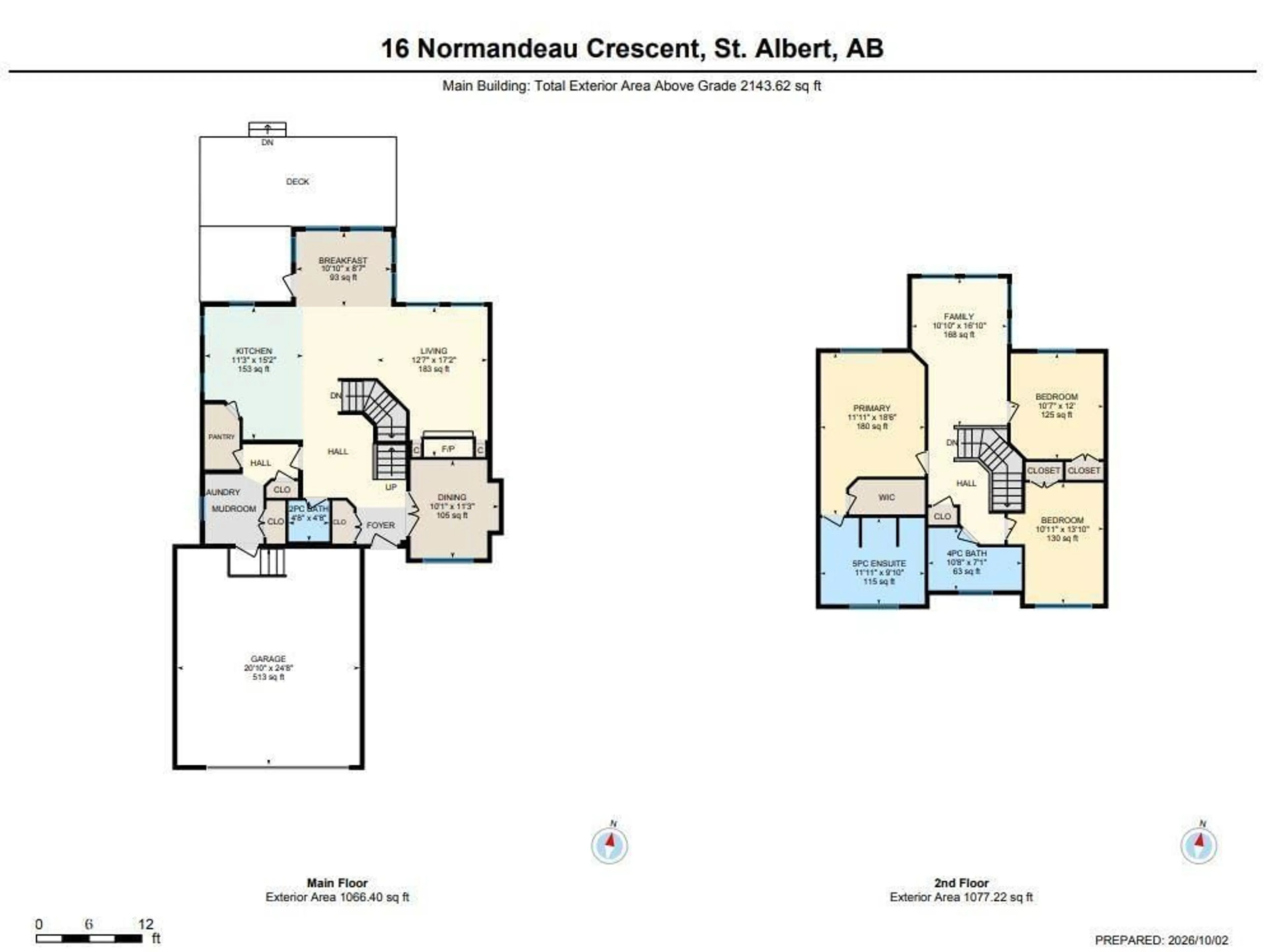 Floor plan for 16 NORMANDEAU CR, St. Albert Alberta T8N3C5