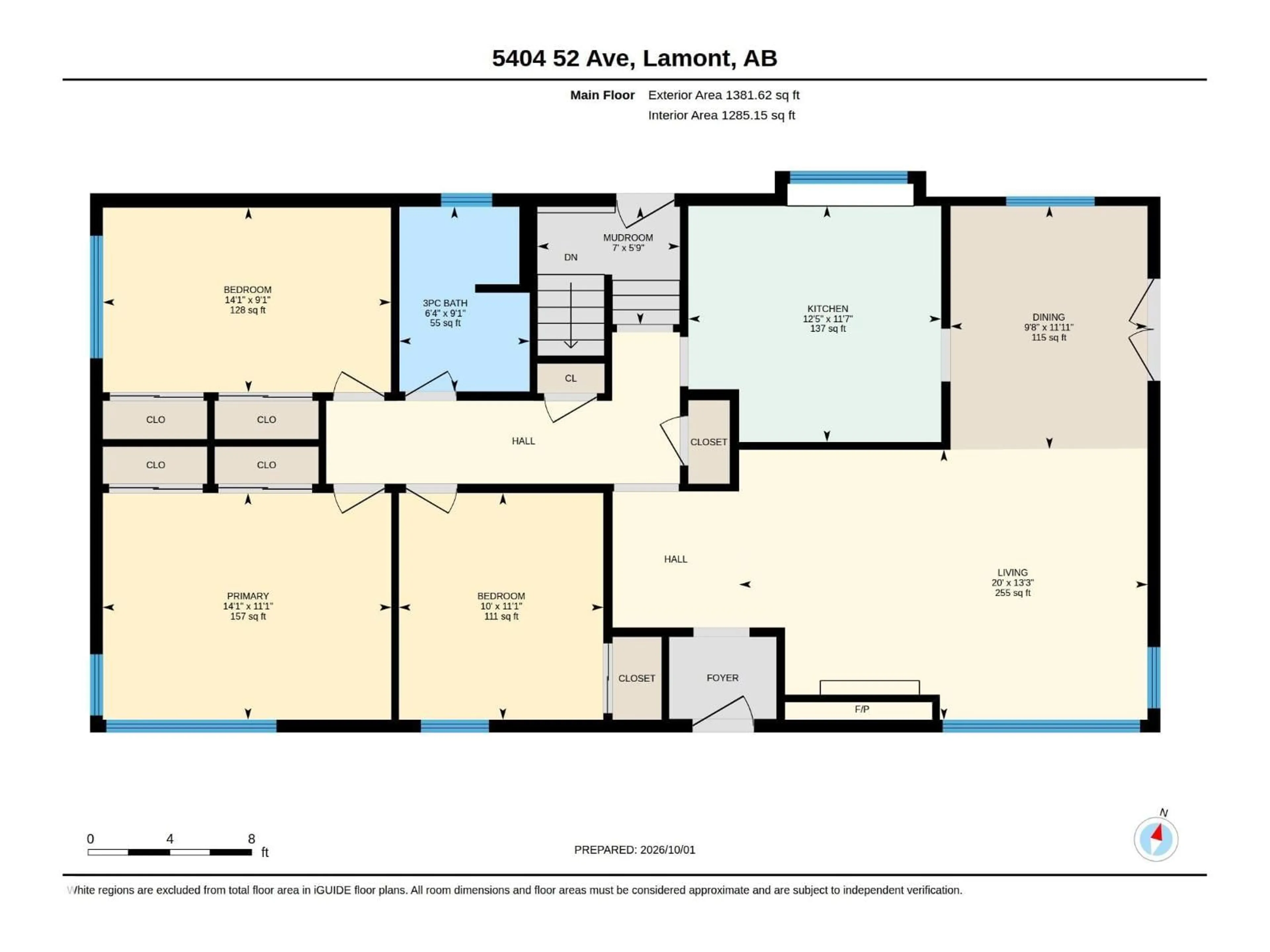 Floor plan for 5404 52 AV, Lamont Alberta T0B2R0