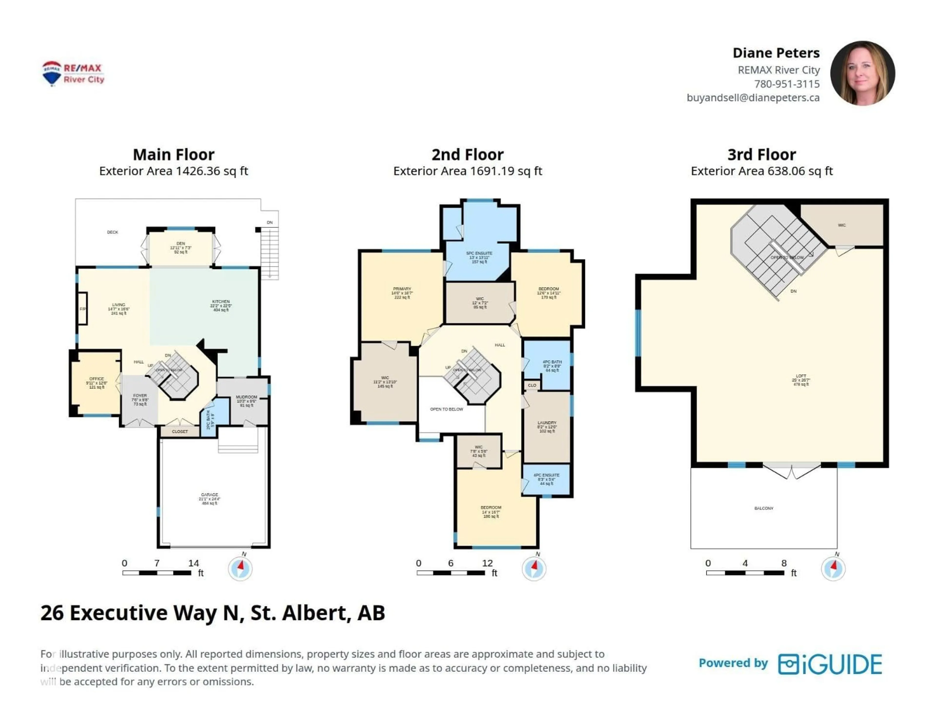 Floor plan for 26 EXECUTIVE WAY, St. Albert Alberta T8N4G6
