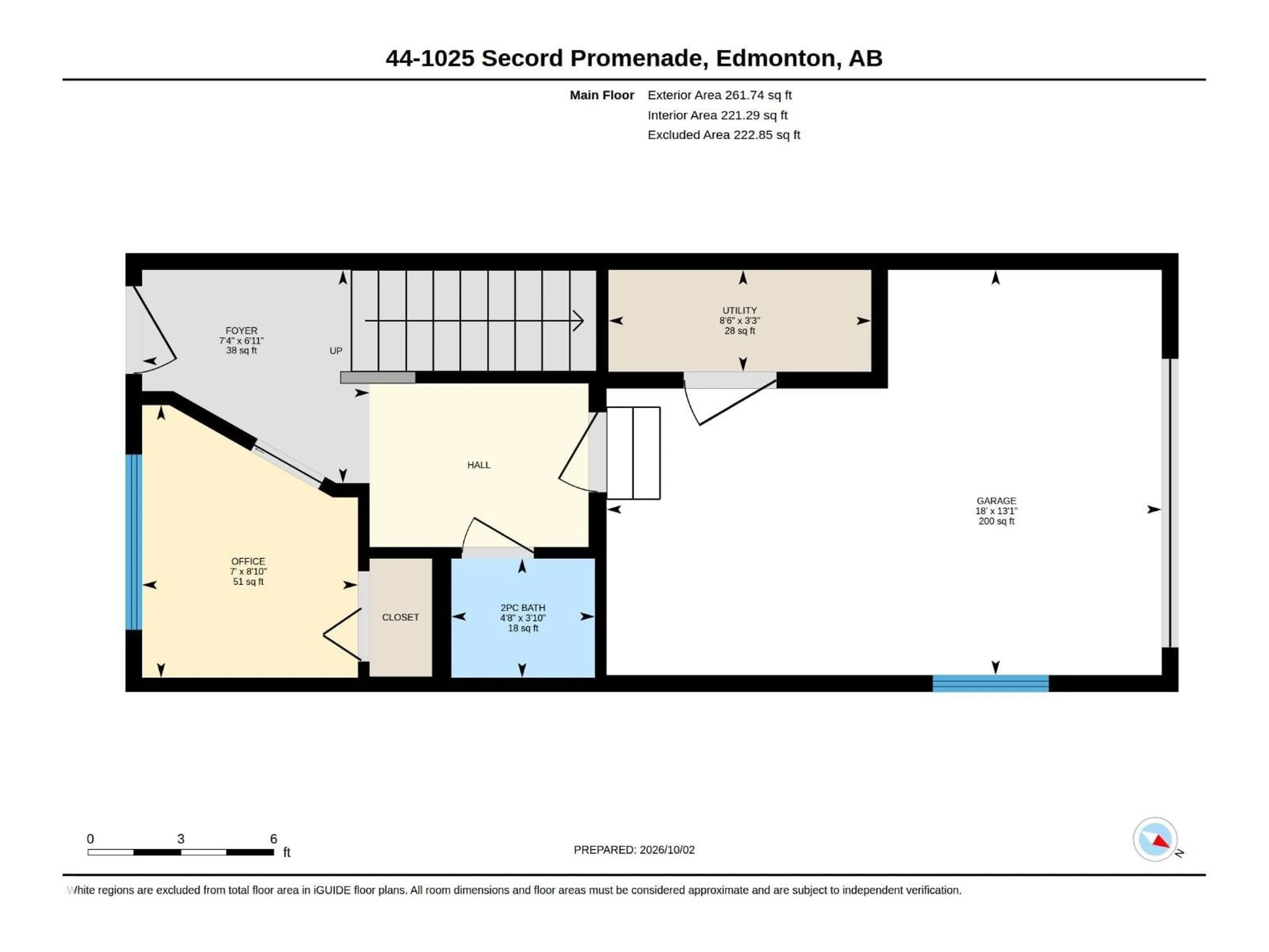 Floor plan for #44 - 1025 SECORD PROMENADE PM, Edmonton Alberta T5T7V4
