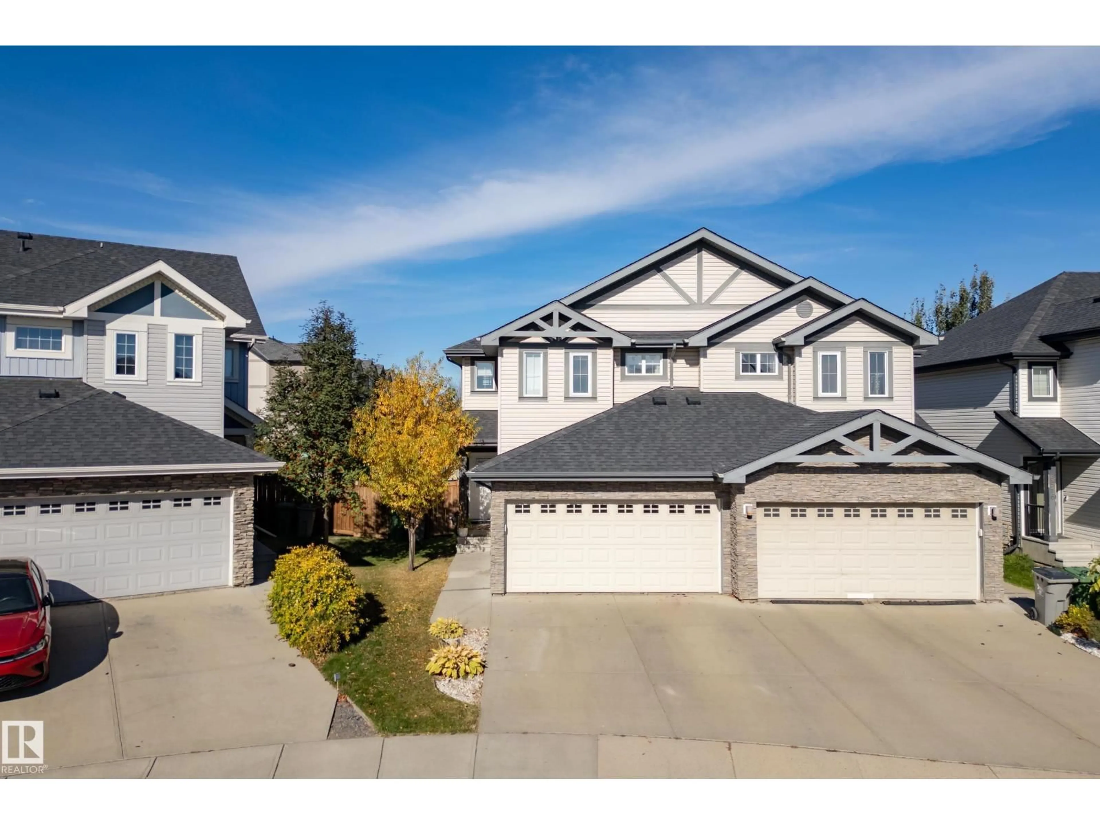 A pic from outside/outdoor area/front of a property/back of a property/a pic from drone, street for 6520 59 AV, Beaumont Alberta T4X2A5