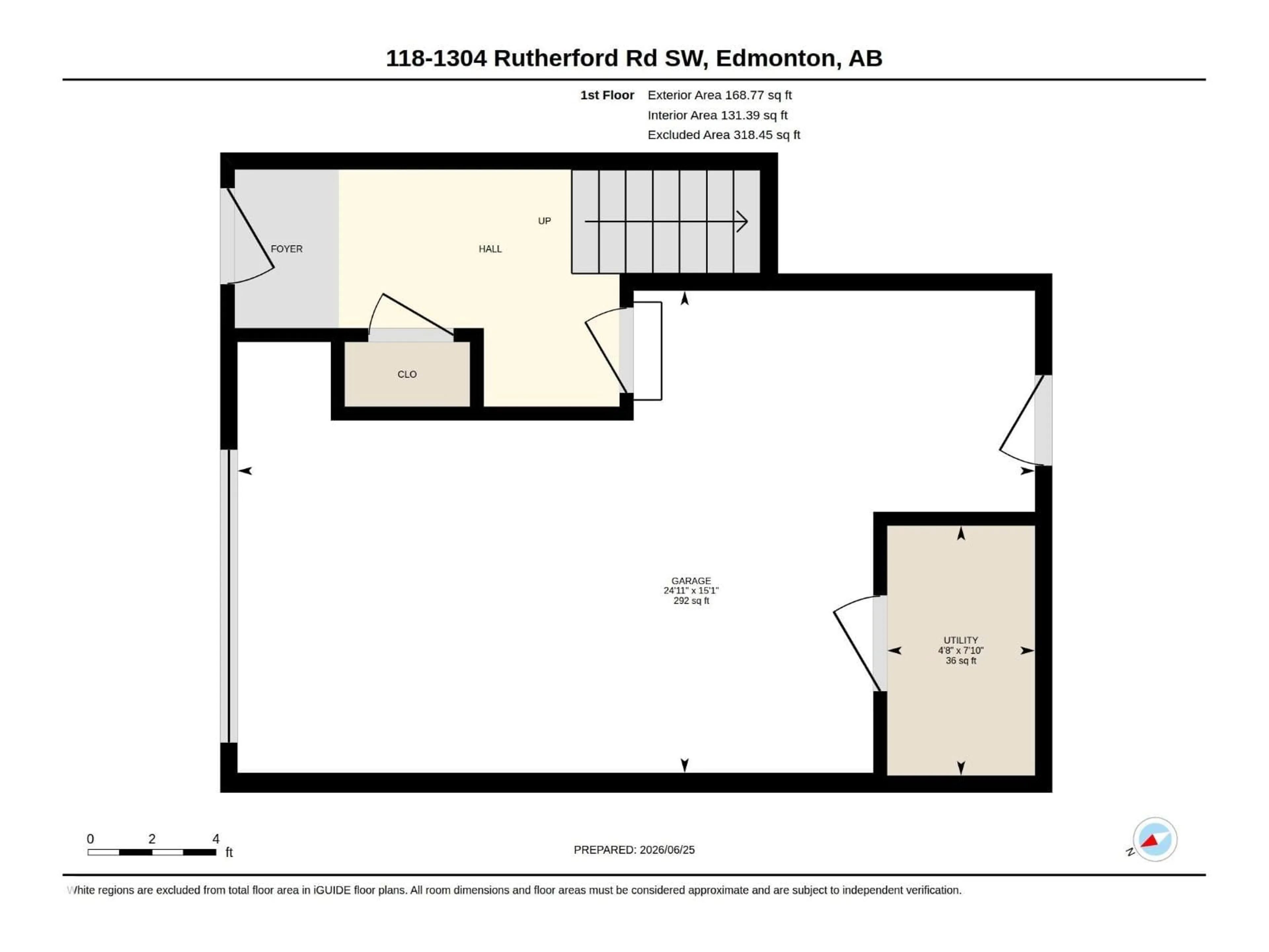 Floor plan for #118 - 1304 RUTHERFORD RD, Edmonton Alberta T6W0B4