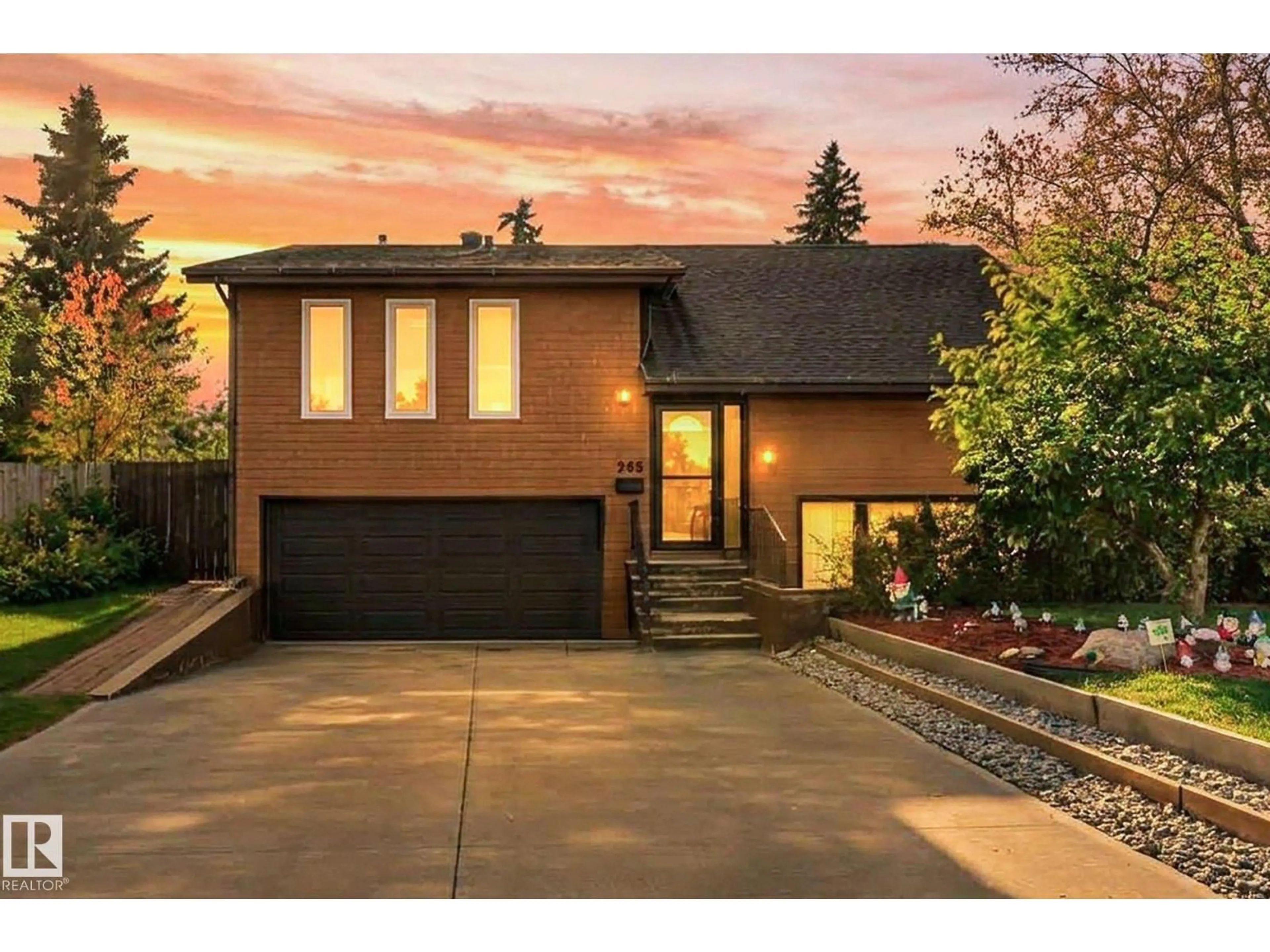 Home with brick exterior material, street for 265 GRAND MEADOW CR, Edmonton Alberta T6L1W9
