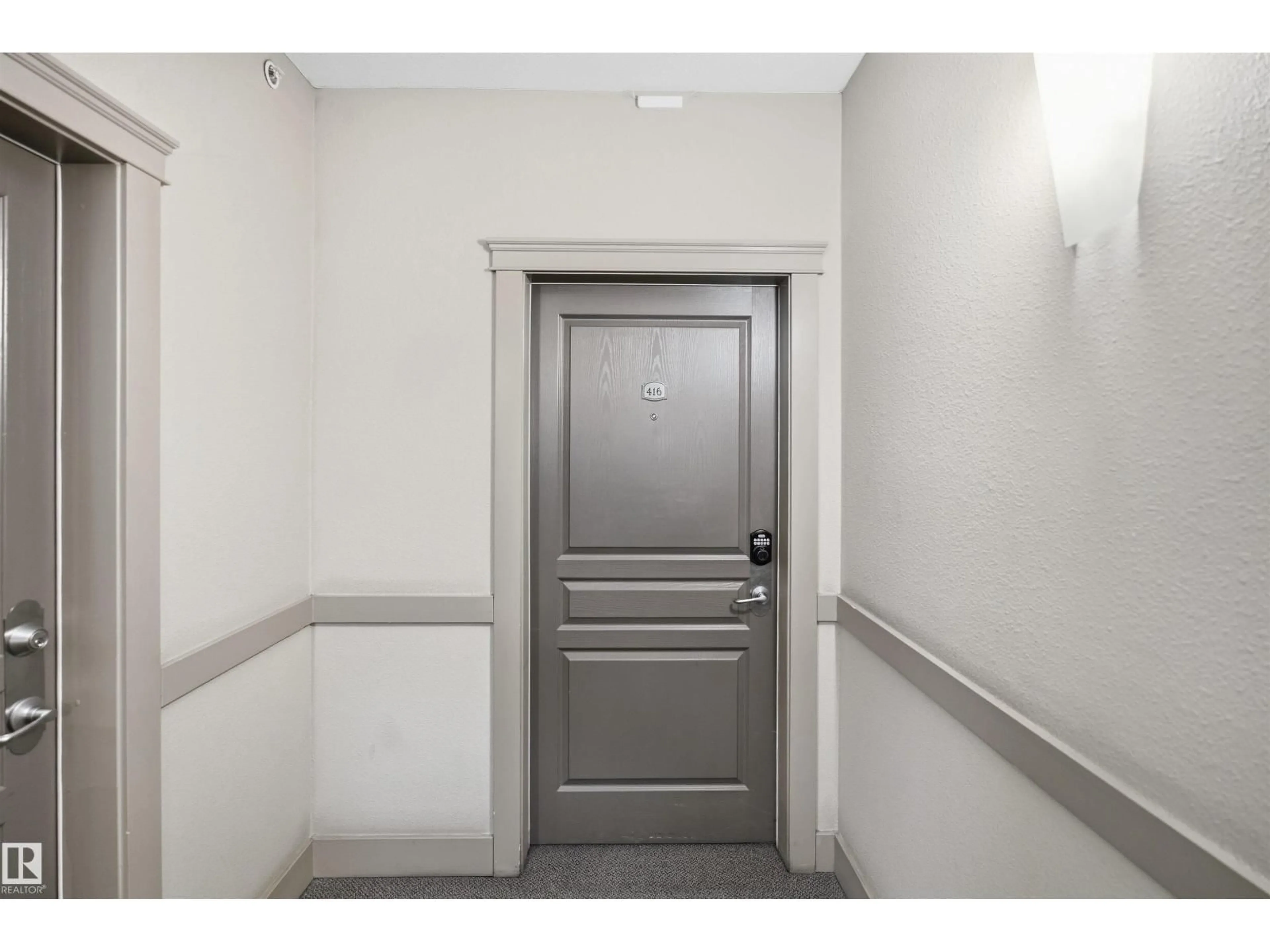 Indoor foyer for #416 - 16035 132 ST NW, Edmonton Alberta T6V0B4