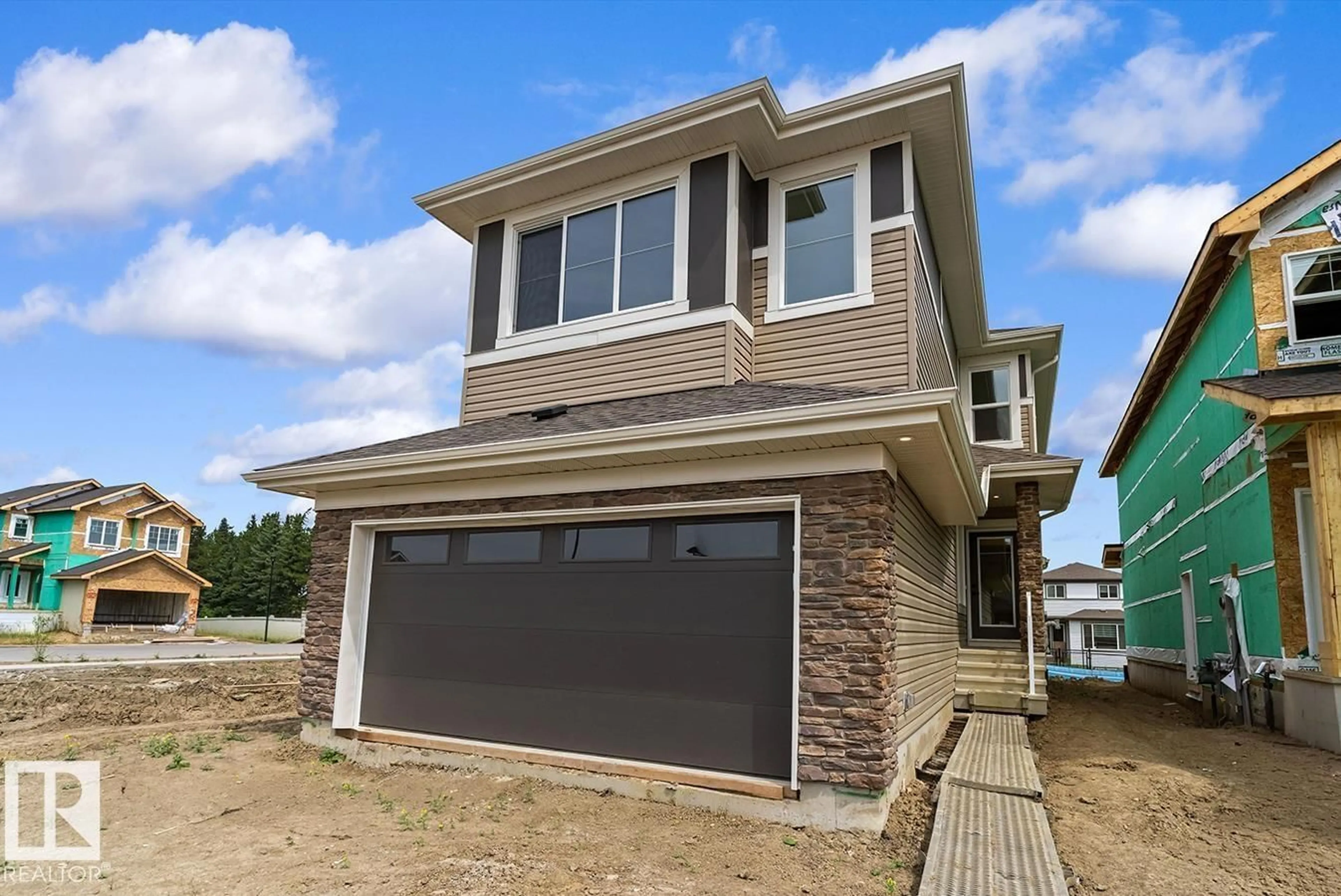 Home with vinyl exterior material, street for SW - 5047 CAWSEY LI, Edmonton Alberta T6W5G5