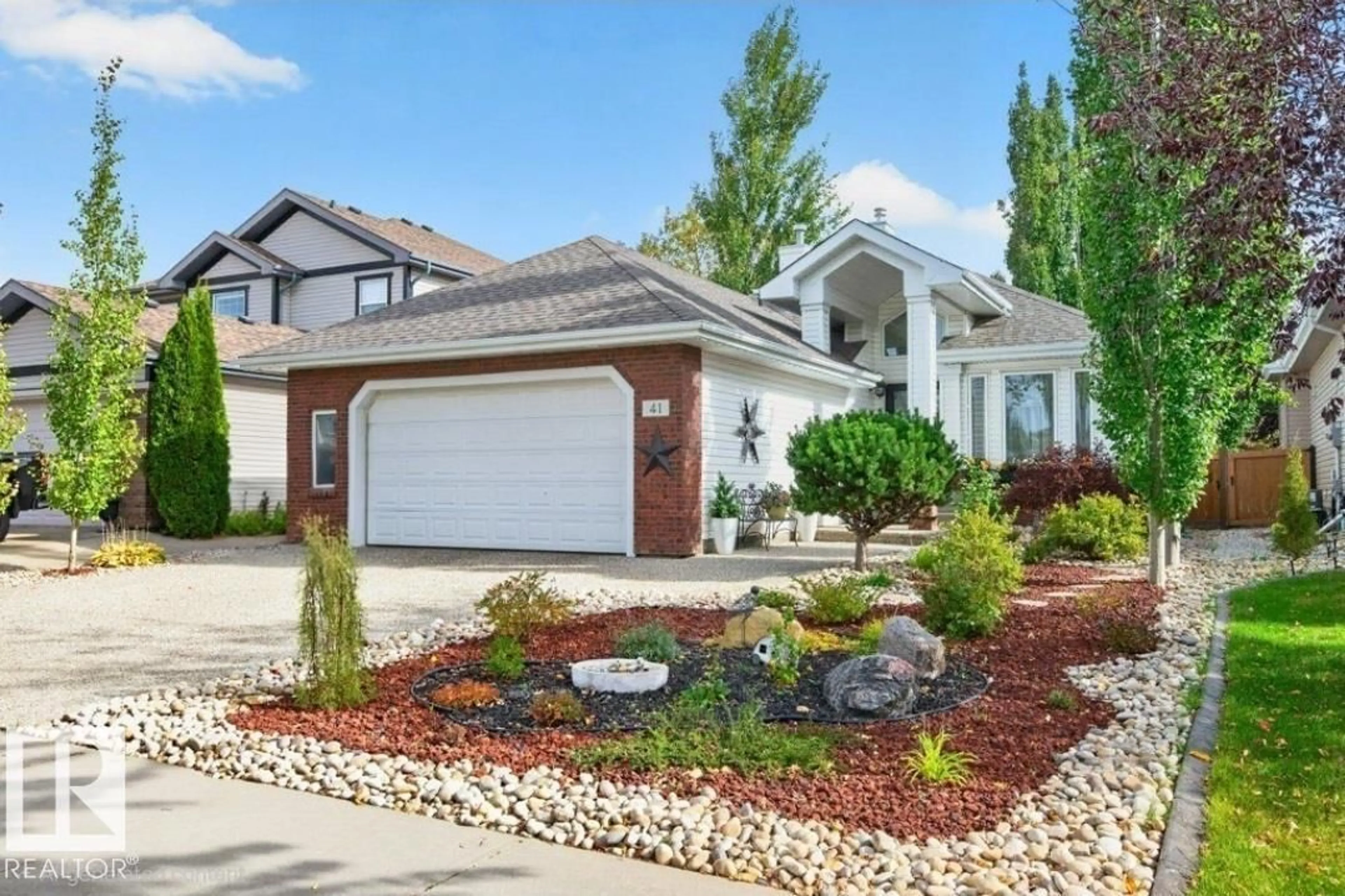 Home with brick exterior material, street for 41 NORTH RIDGE DR, St. Albert Alberta T8N7L7
