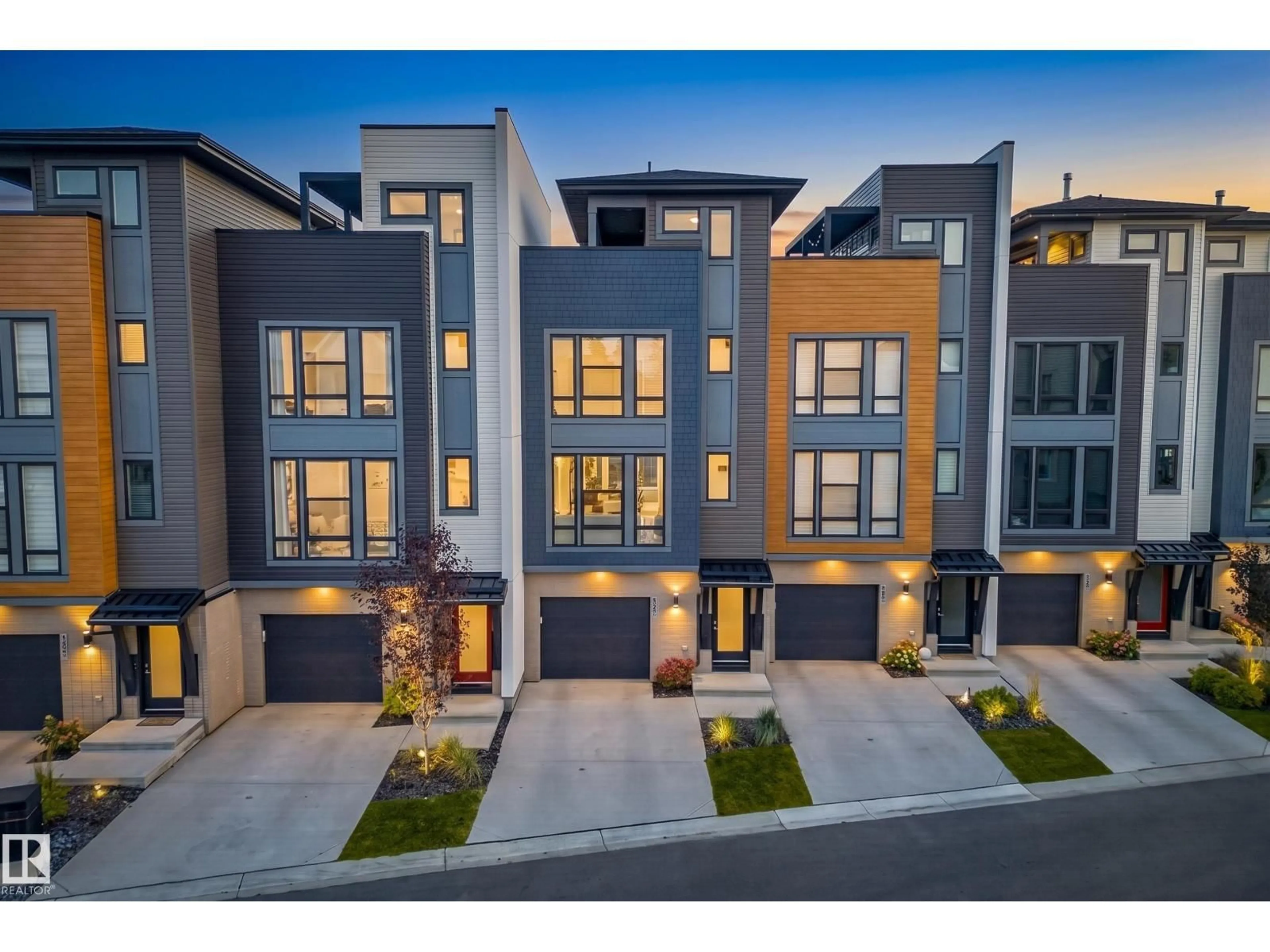 A pic from outside/outdoor area/front of a property/back of a property/a pic from drone, street for #121 - 1304 RUTHERFORD RD, Edmonton Alberta T6W0B4