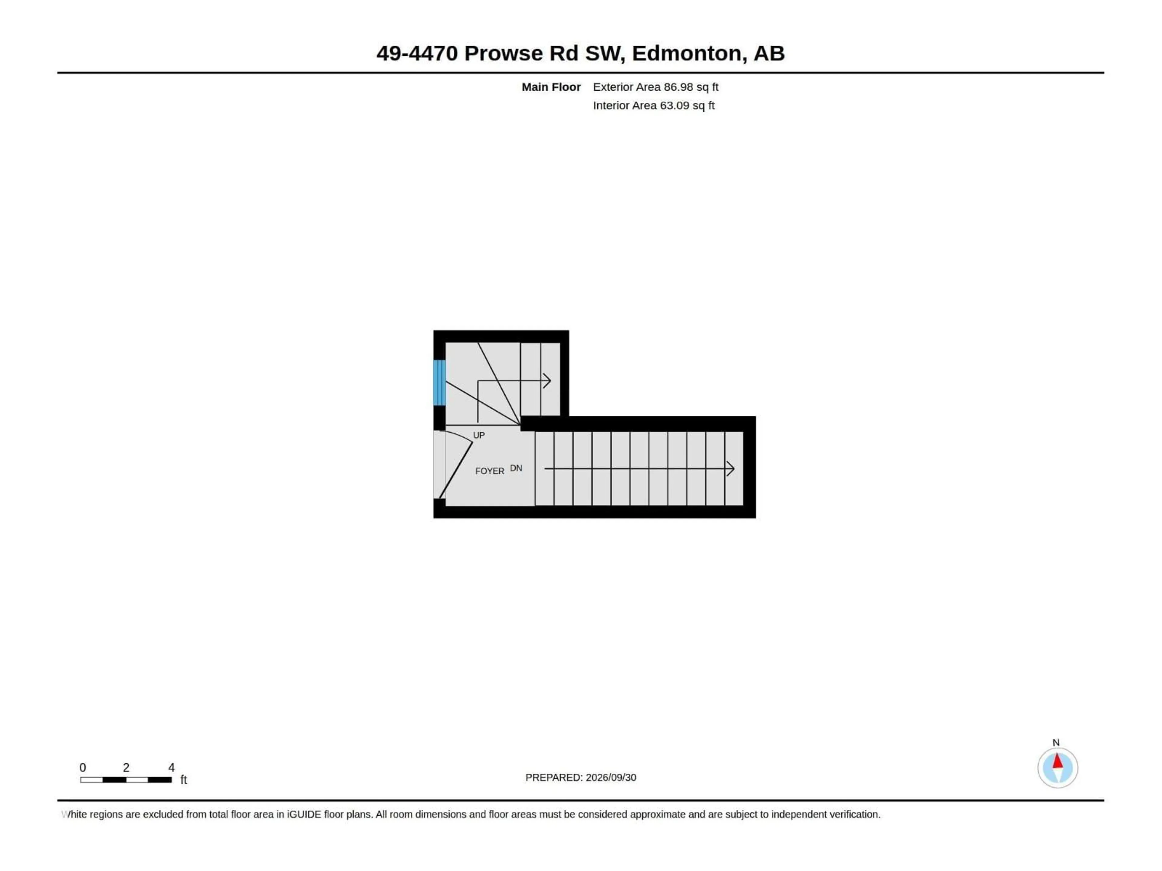 Floor plan for 49 PROWSE RD, Edmonton Alberta T6W3R5