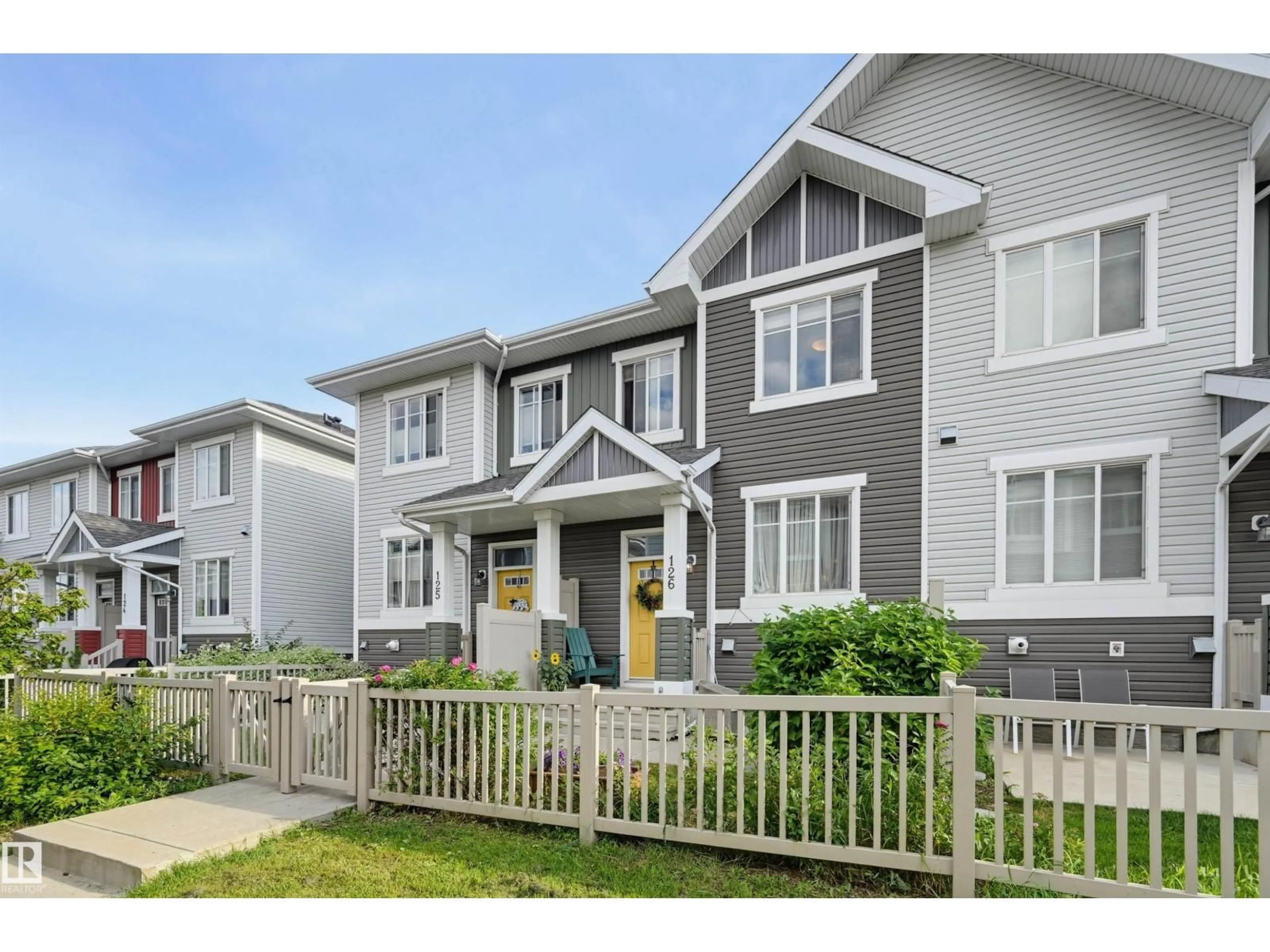 Home with vinyl exterior material, street for #126 - 2905 141 ST SW, Edmonton Alberta T6W3M4