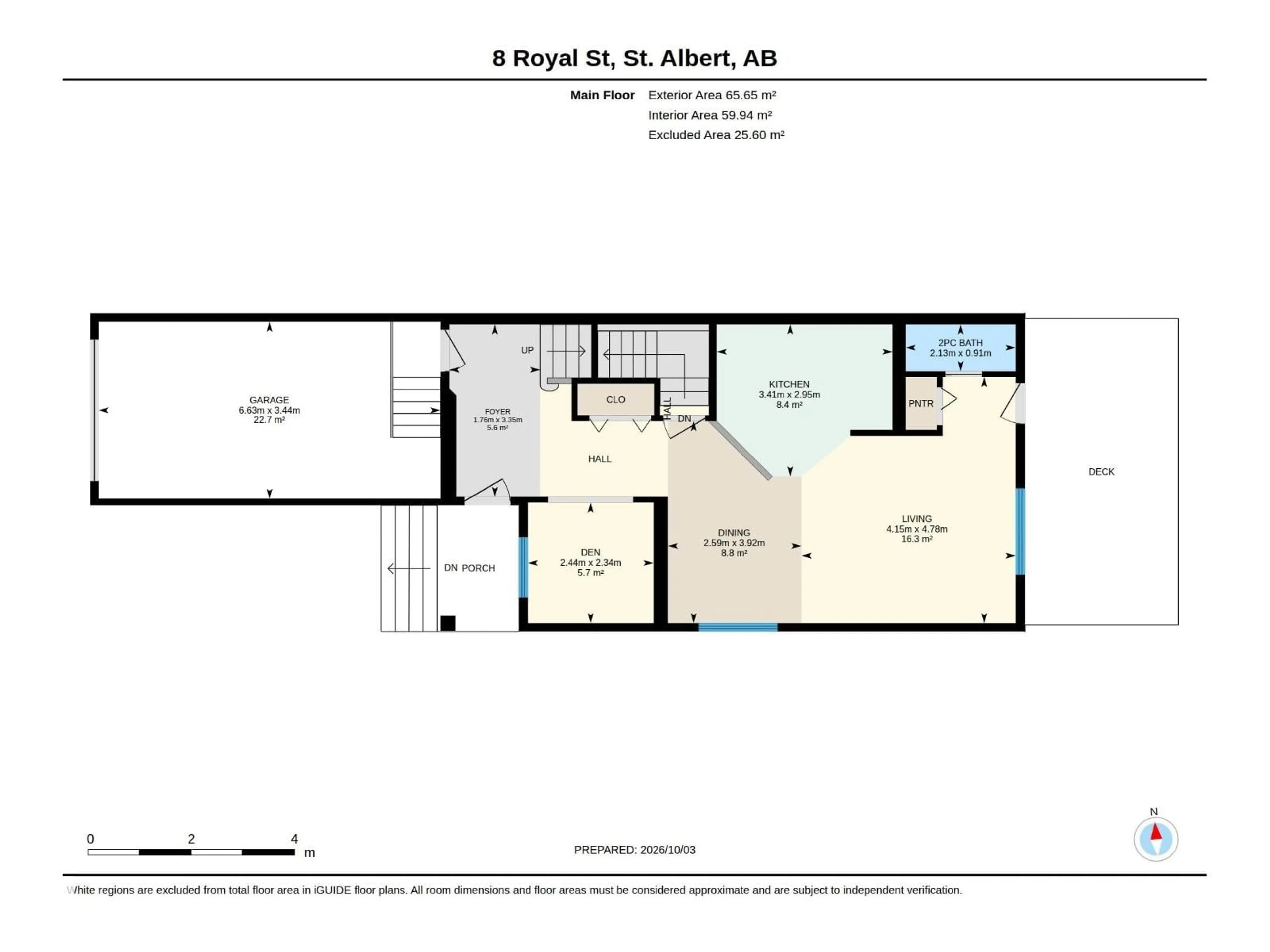 Floor plan for 8 ROYAL ST, St. Albert Alberta T8N7N8