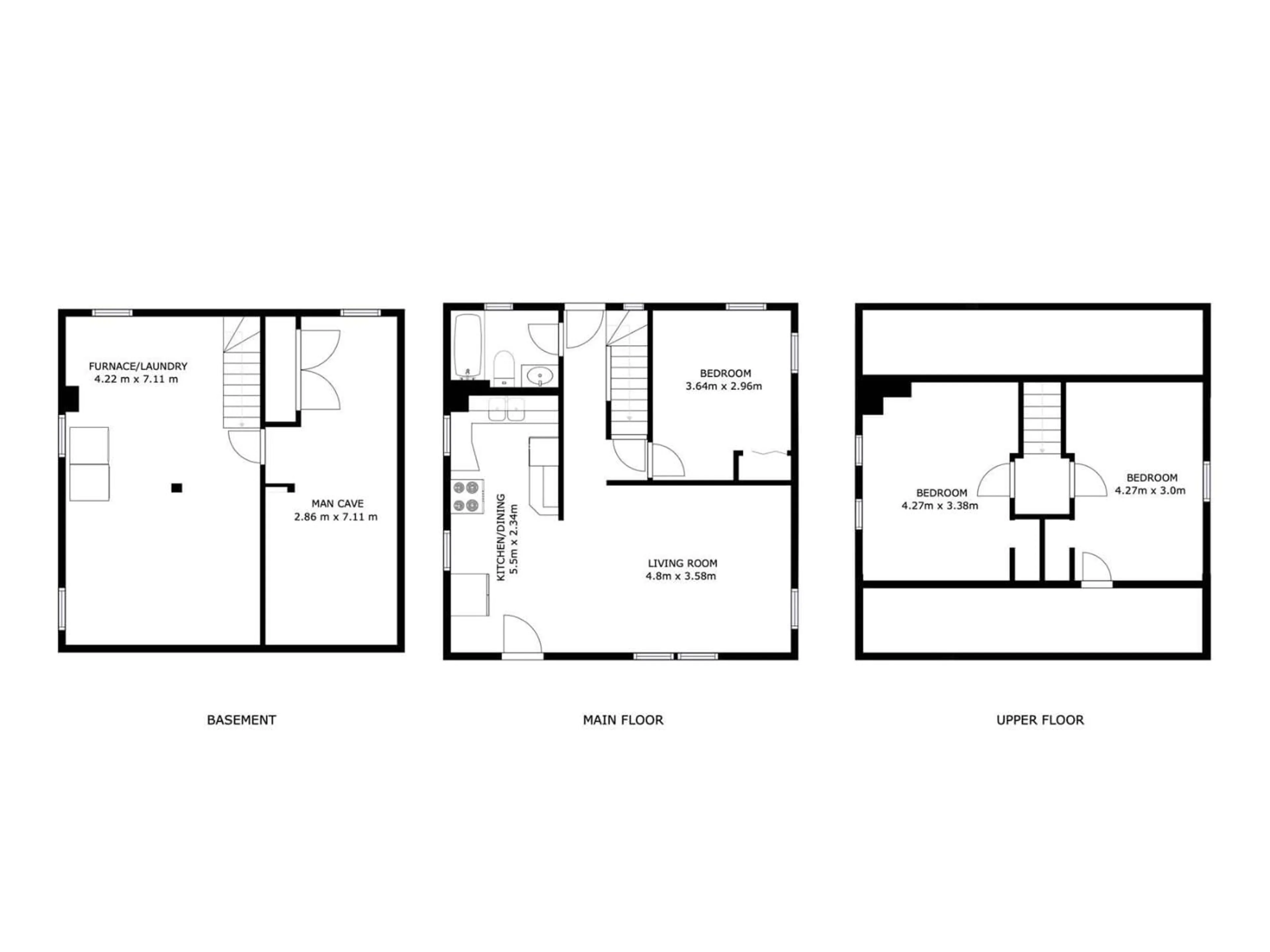 Floor plan for NW - 11321 89 ST, Edmonton Alberta T5B3T5
