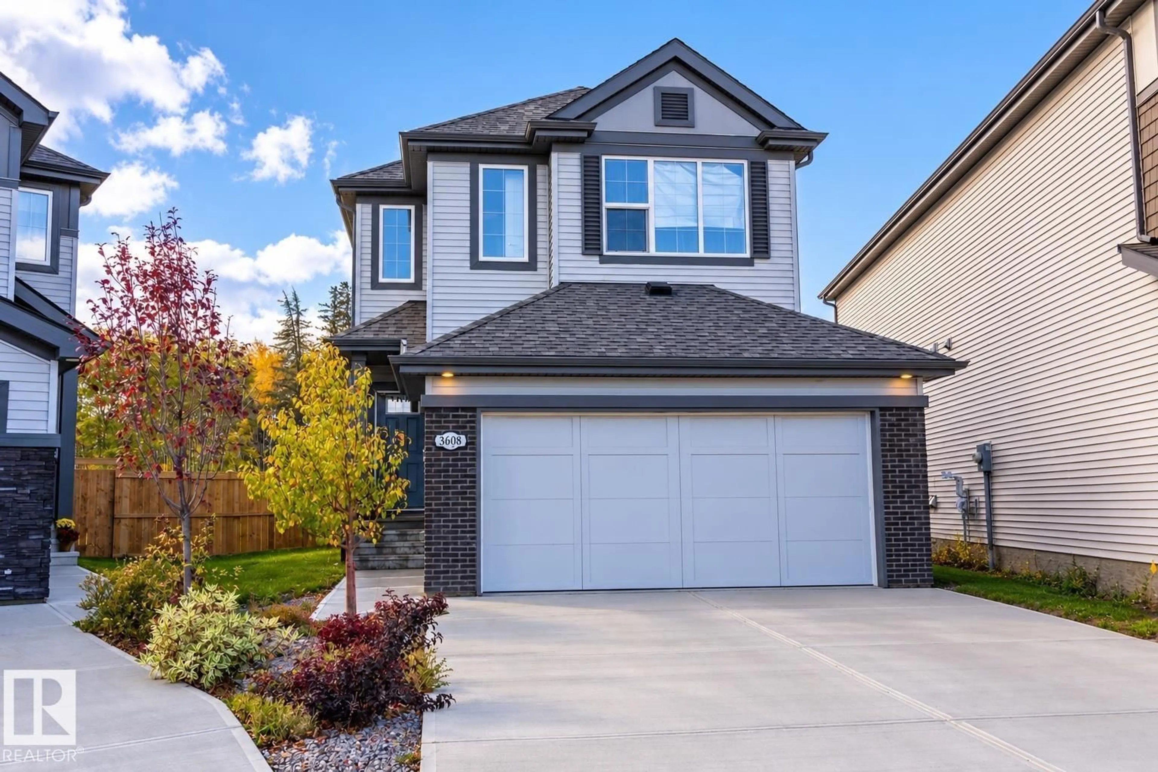 Home with brick exterior material, street for NW - 3608 214 ST, Edmonton Alberta T6M1S3