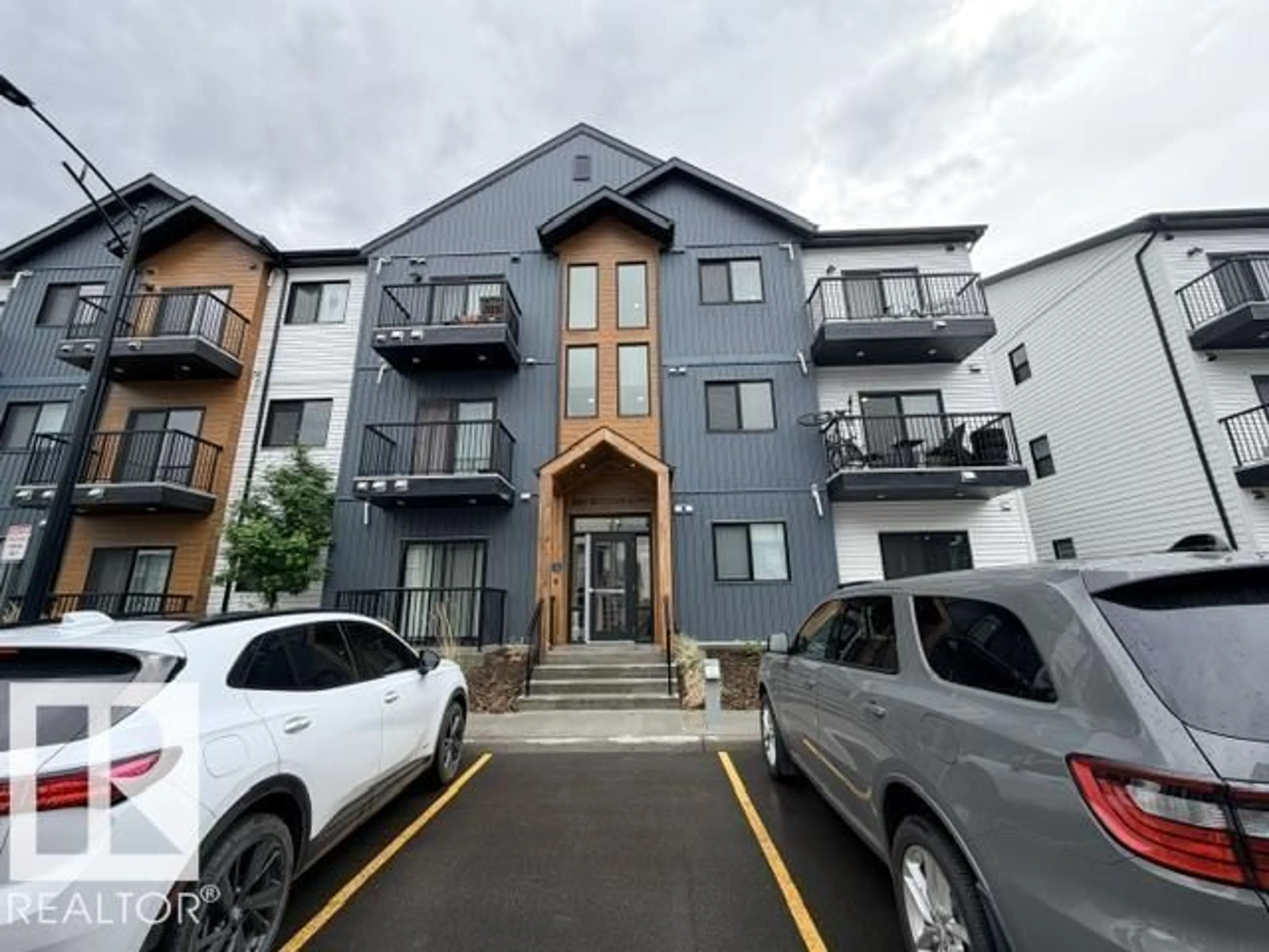 A pic from outside/outdoor area/front of a property/back of a property/a pic from drone, unknown for 102 - 860 SECORD BV, Edmonton Alberta T5T7R9