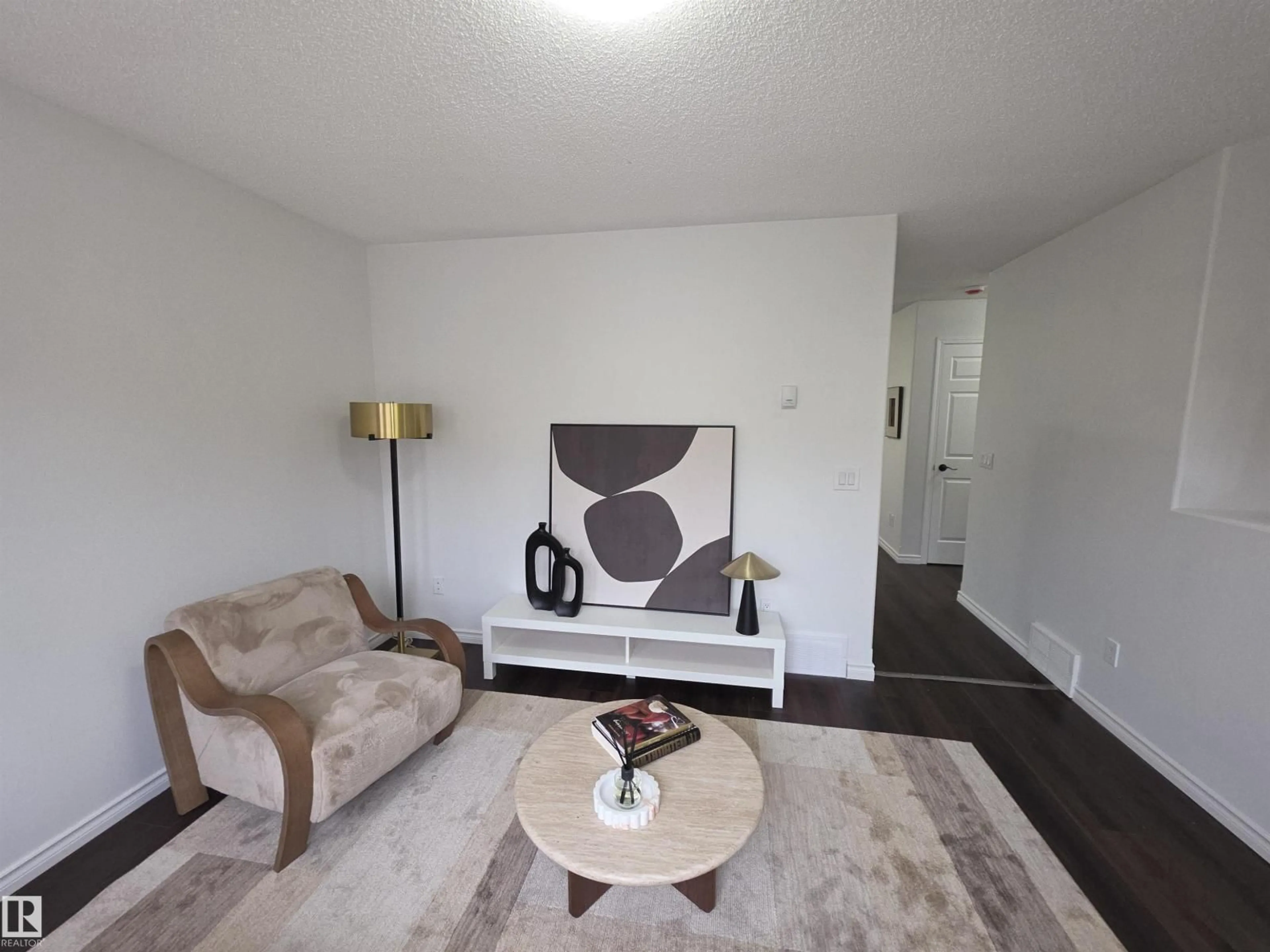 Living room with furniture, unknown for #6 - 16777 91 ST, Edmonton Alberta T5Z3X4