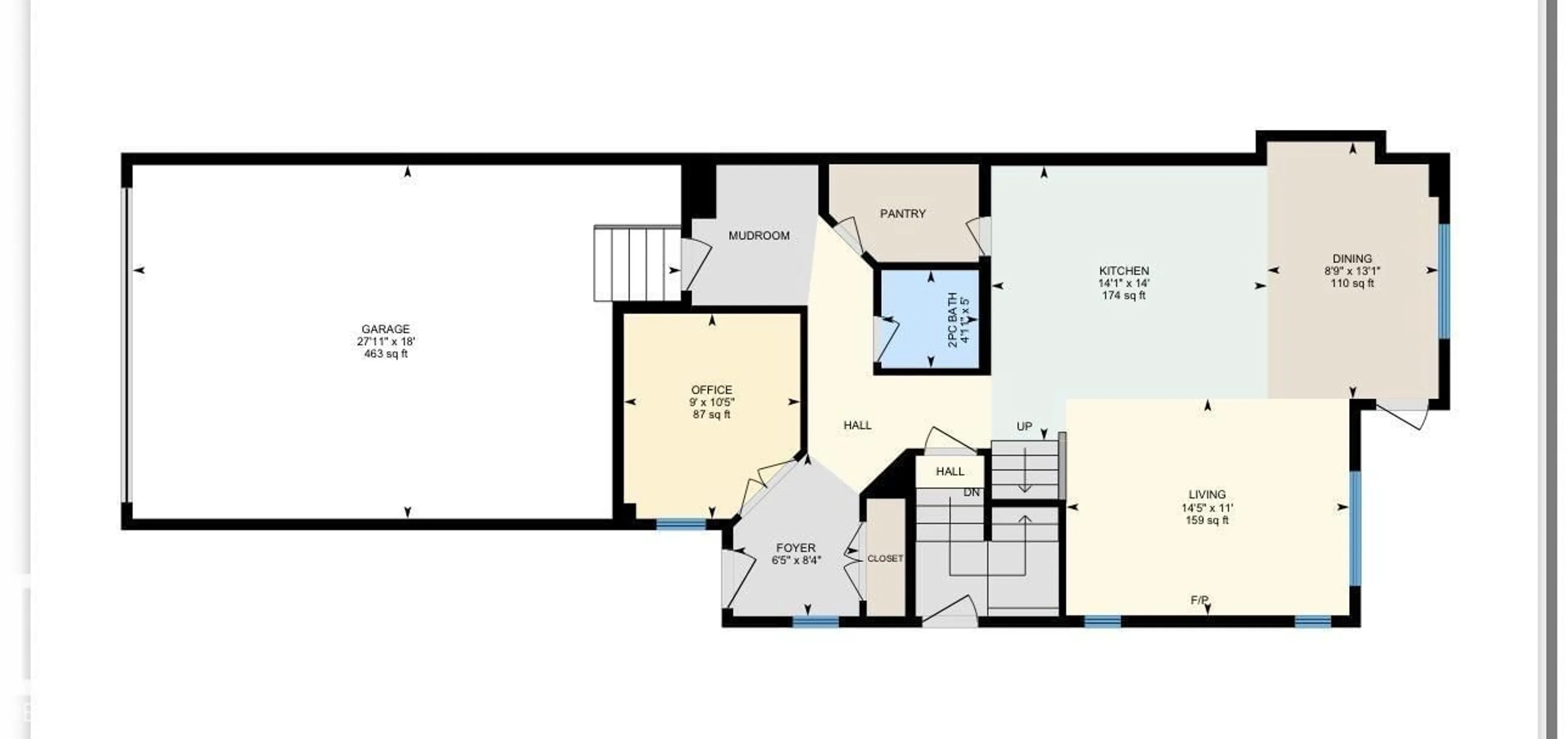 Floor plan for 2 PEBBLE CV, Spruce Grove Alberta T7X4E7