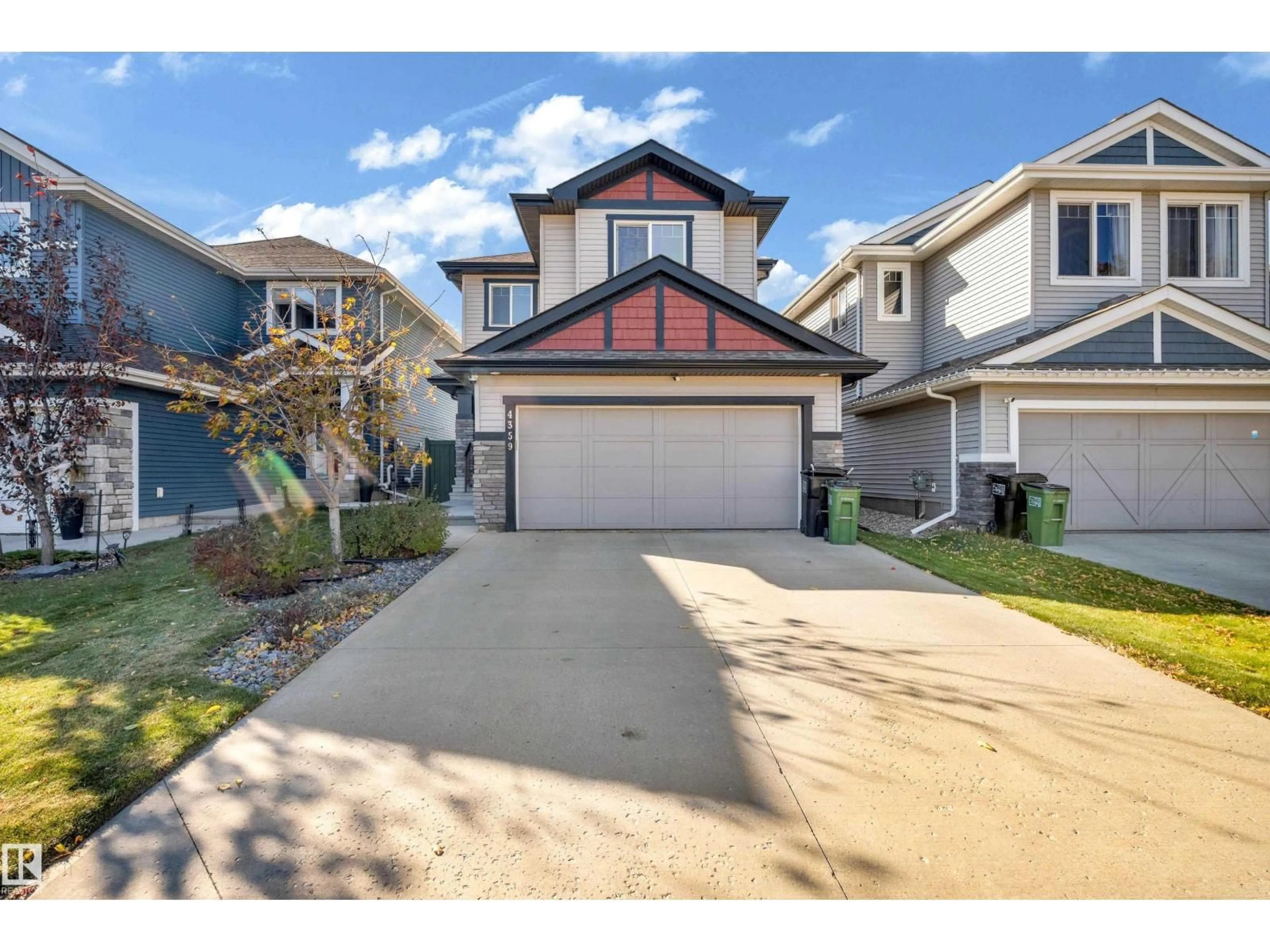 A pic from outside/outdoor area/front of a property/back of a property/a pic from drone, street for 4359 126 AV, Edmonton Alberta T5A1L3
